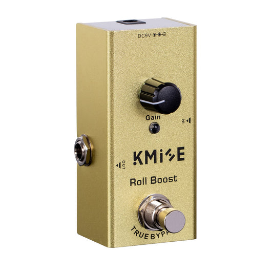 lotmusic Pedal de efectos de guitarra eléctrica Mini tipo único DC 9V True Bypass (Roll Boost)