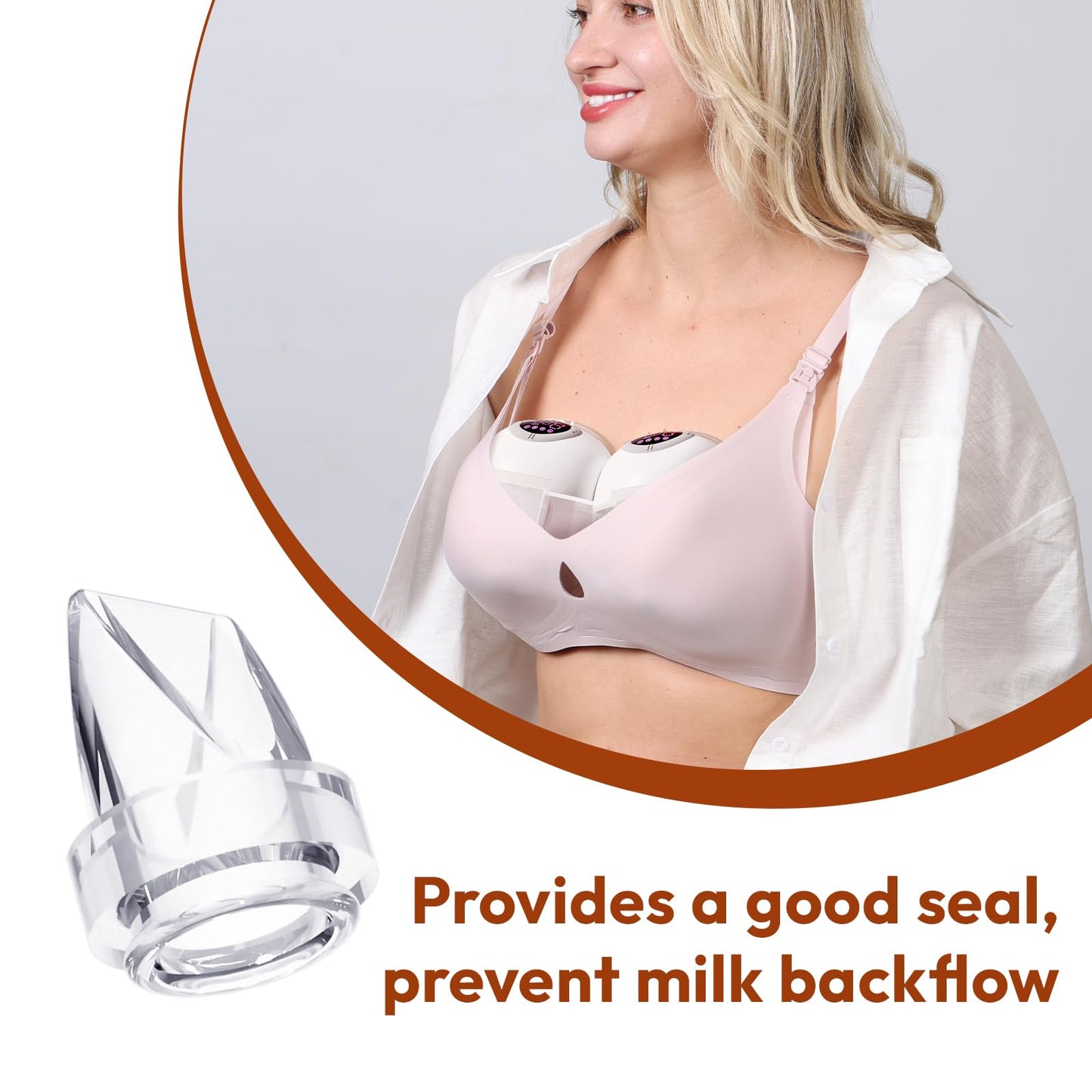 NCVI Válvulas de pico de pato compatibles con NCVI Extractor de leche portátil 8111/8131