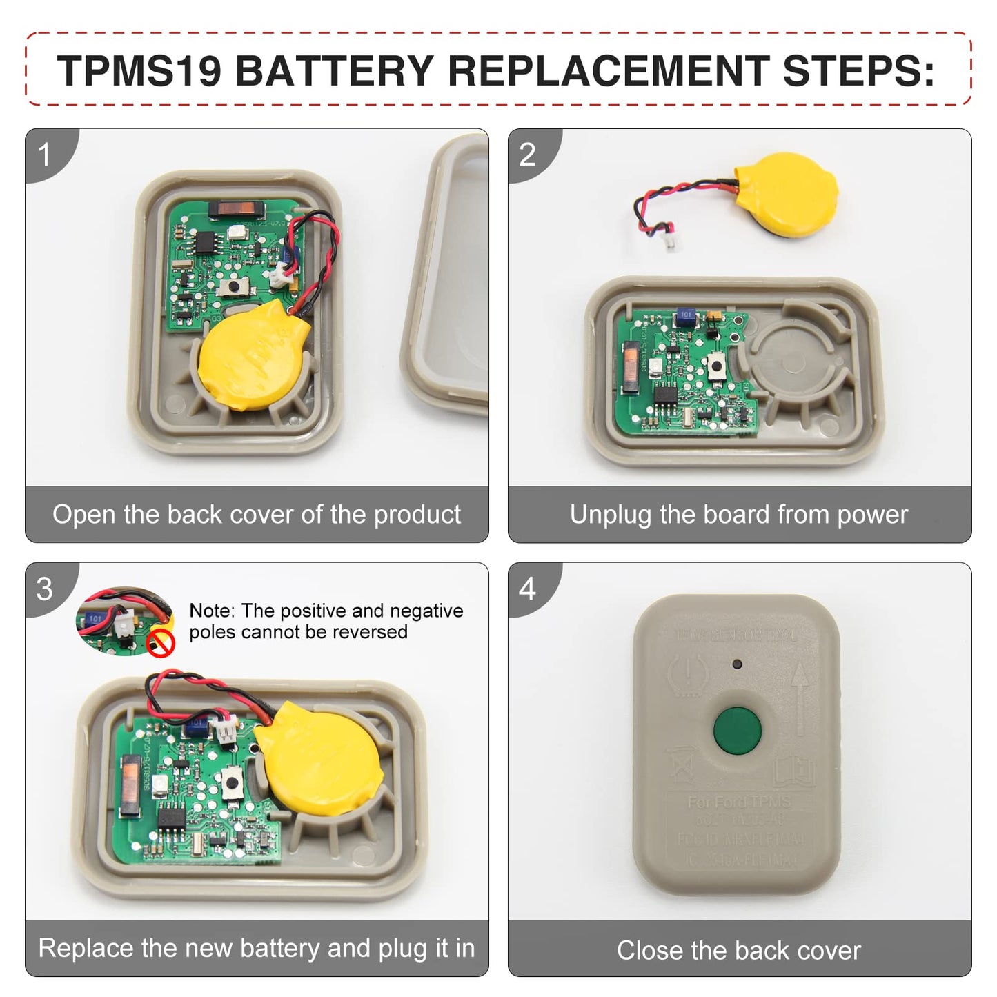 JDIAG TPMS Herramienta de sensor TPMS, herramienta de reinicio TPMS para F150 Auto TPMS Reinicio Sensor Programación Herramientas de entrenamiento Sistema de monitoreo de presión de neumáticos
