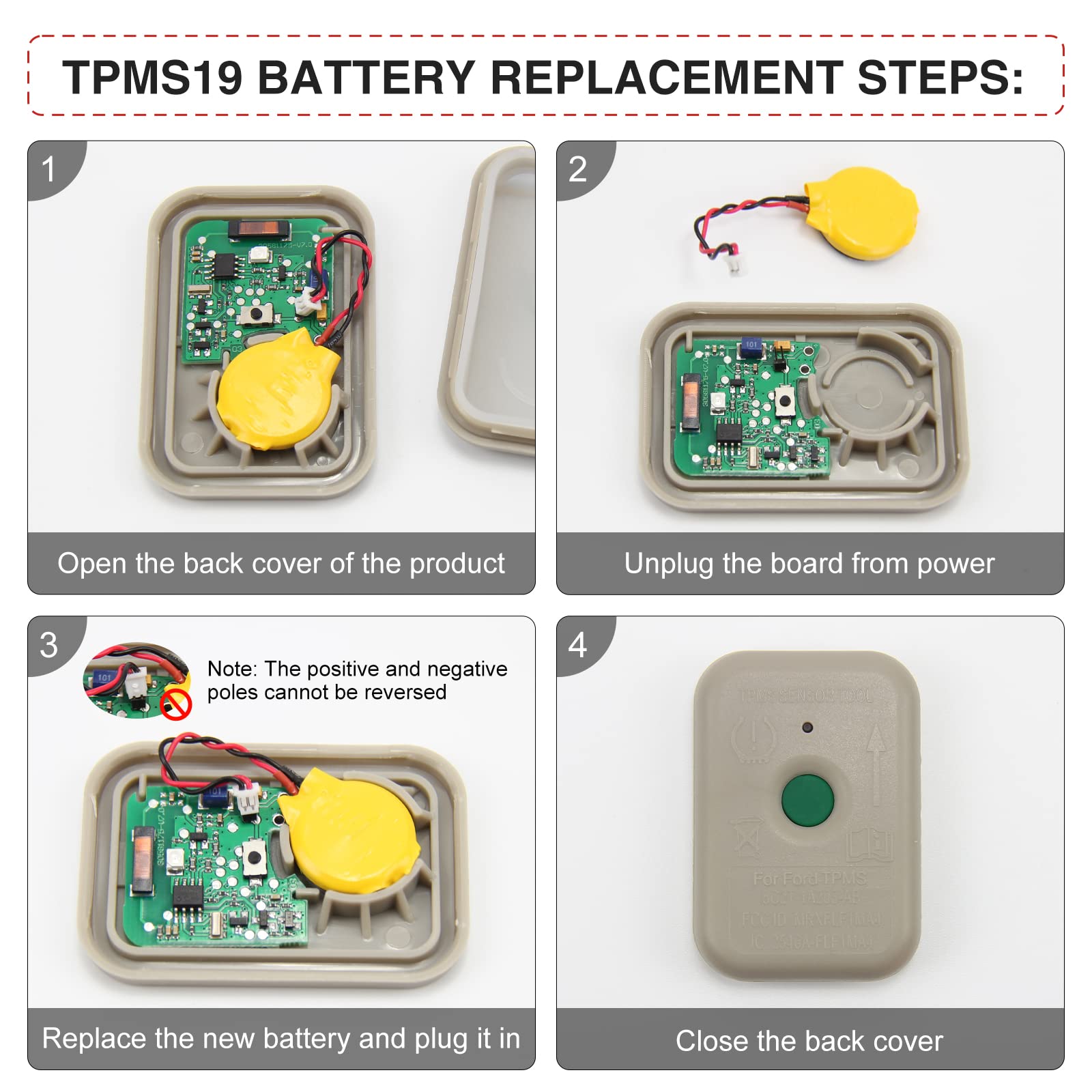 JDIAG TPMS Herramienta de sensor TPMS, herramienta de reinicio TPMS para F150 Auto TPMS Reinicio Sensor Programación Herramientas de entrenamiento Sistema de monitoreo de presión de neumáticos