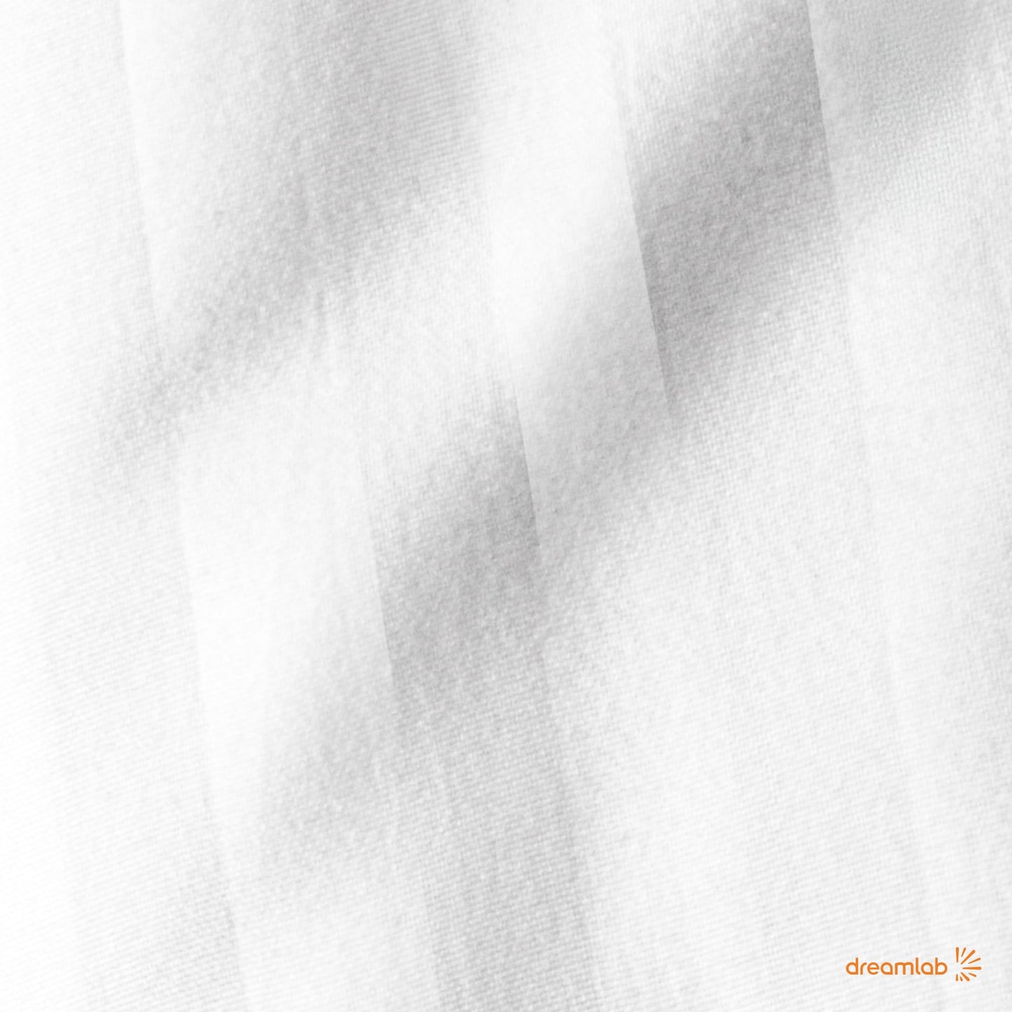 Edredón Acolchado Dreamlab Rayas Satinadas Blancas Hipoalergénico Matrimonial