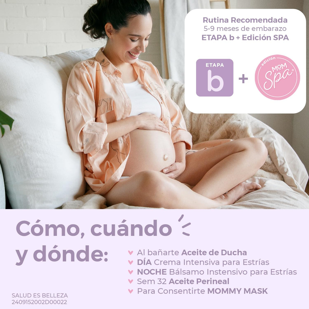 MOM to MOM Kit Etapa B + SPA Protege intensivamente y Consiente la Piel en los últimos meses del Embarazo