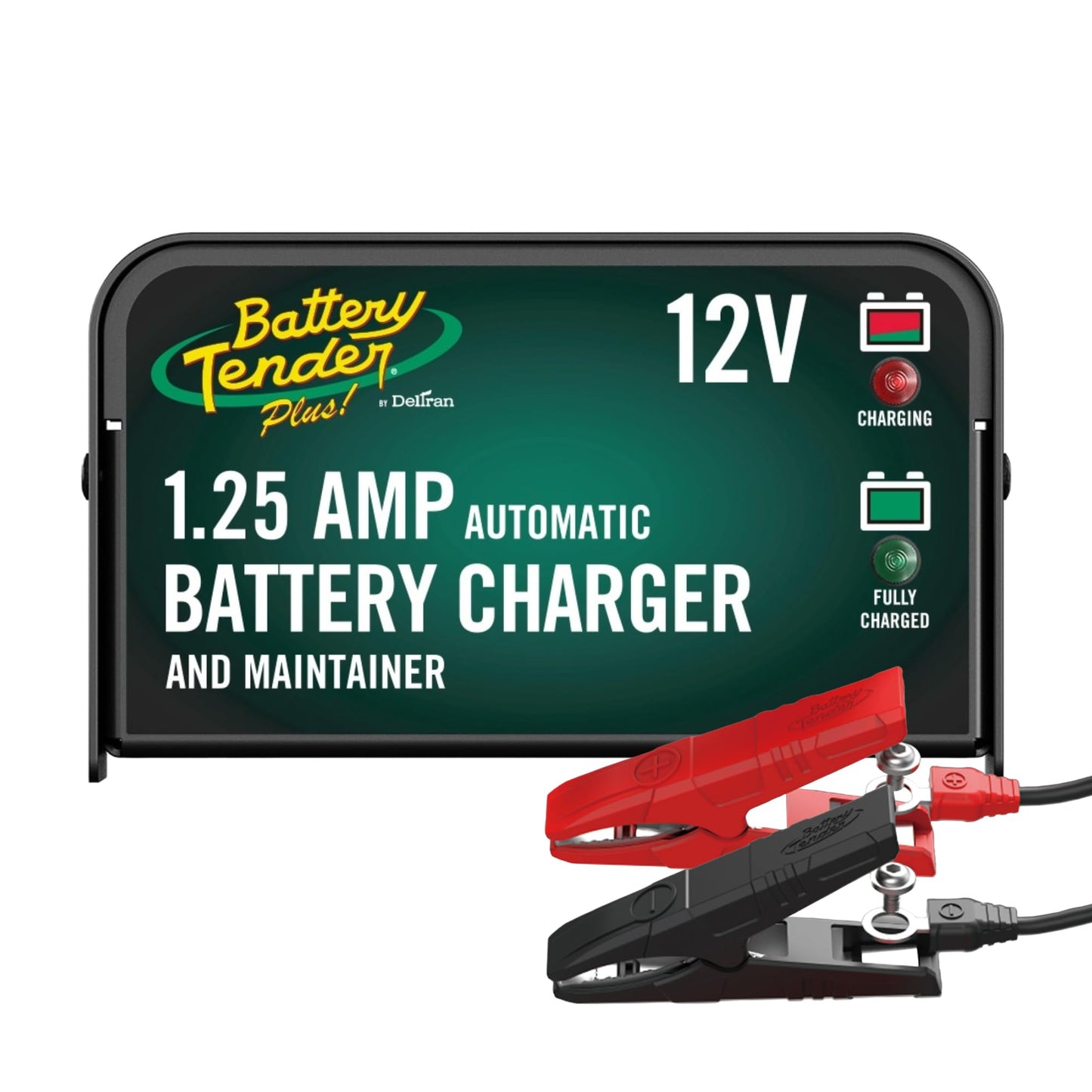 Battery Tender Cargador y mantenedor de batería Plus de 12 V: cargador de batería Powersport de 1.25 amperios y mantenedor para motocicletas, cuatrimotos, UTV, cargador flotante automático inteligente de 12 voltios - 021-0128
