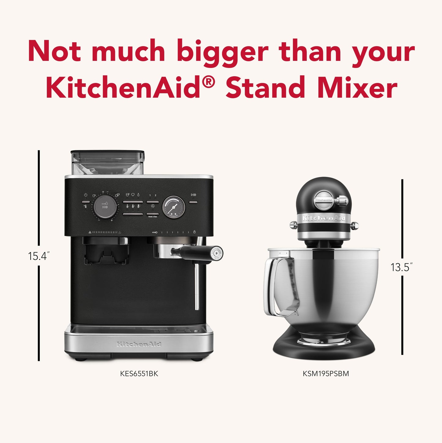 KitchenAid KES6551 Máquina de Café Espresso Semiautomática con Molino de Café