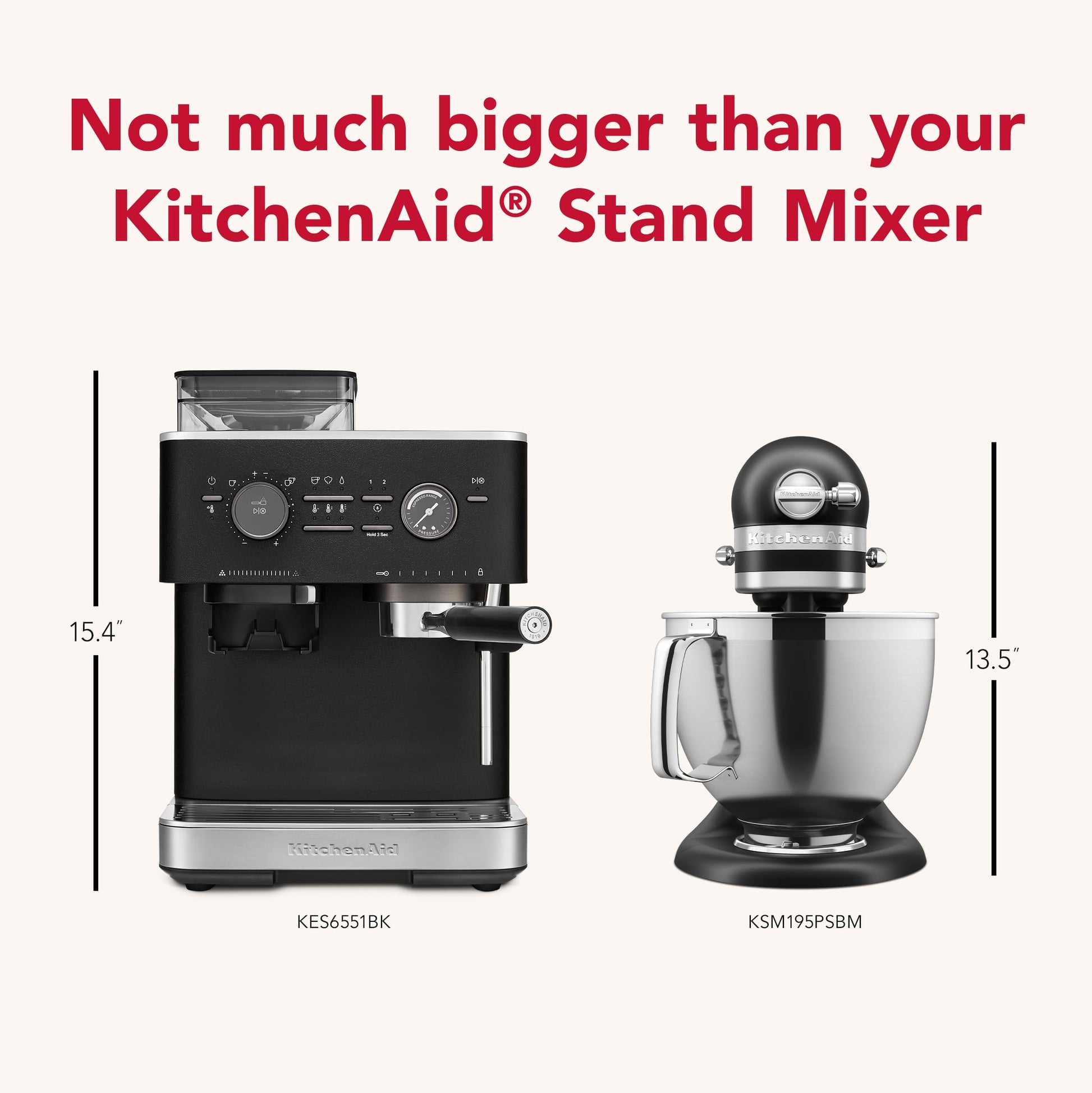 KitchenAid KES6551 Máquina de Café Espresso Semiautomática con Molino de Café