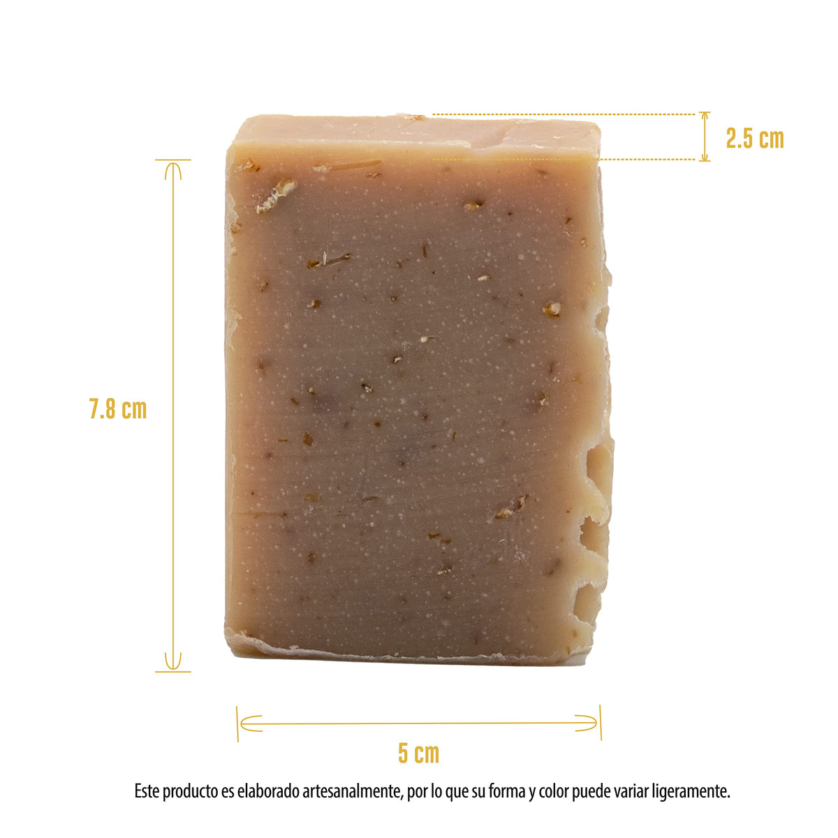 5 Pack Jabón Artesanal Natural Miel y Avena 100 G Bam Boo!