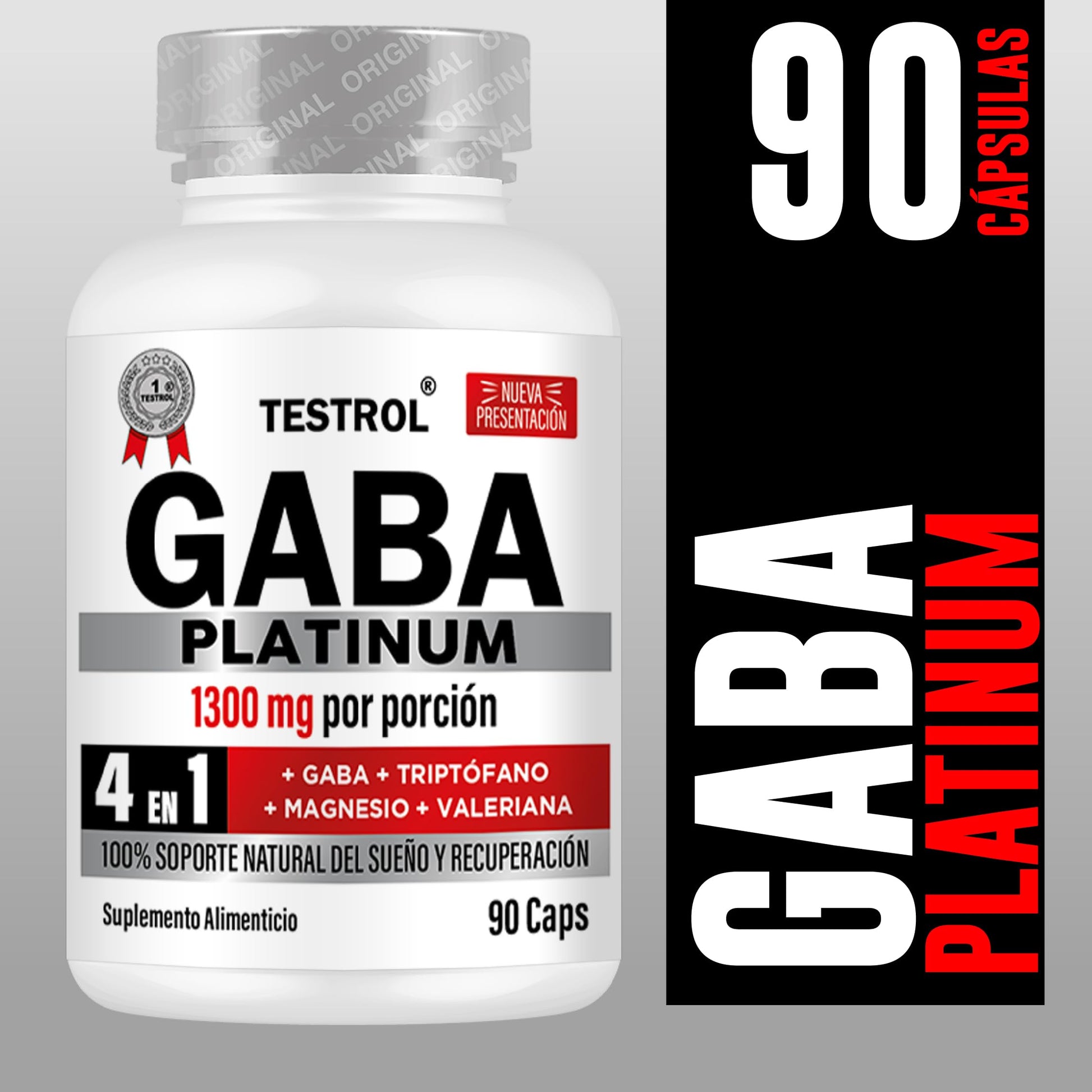 Cápsulas Testrol Gaba Platinum 4 en 1 para un Óptimo Descanso