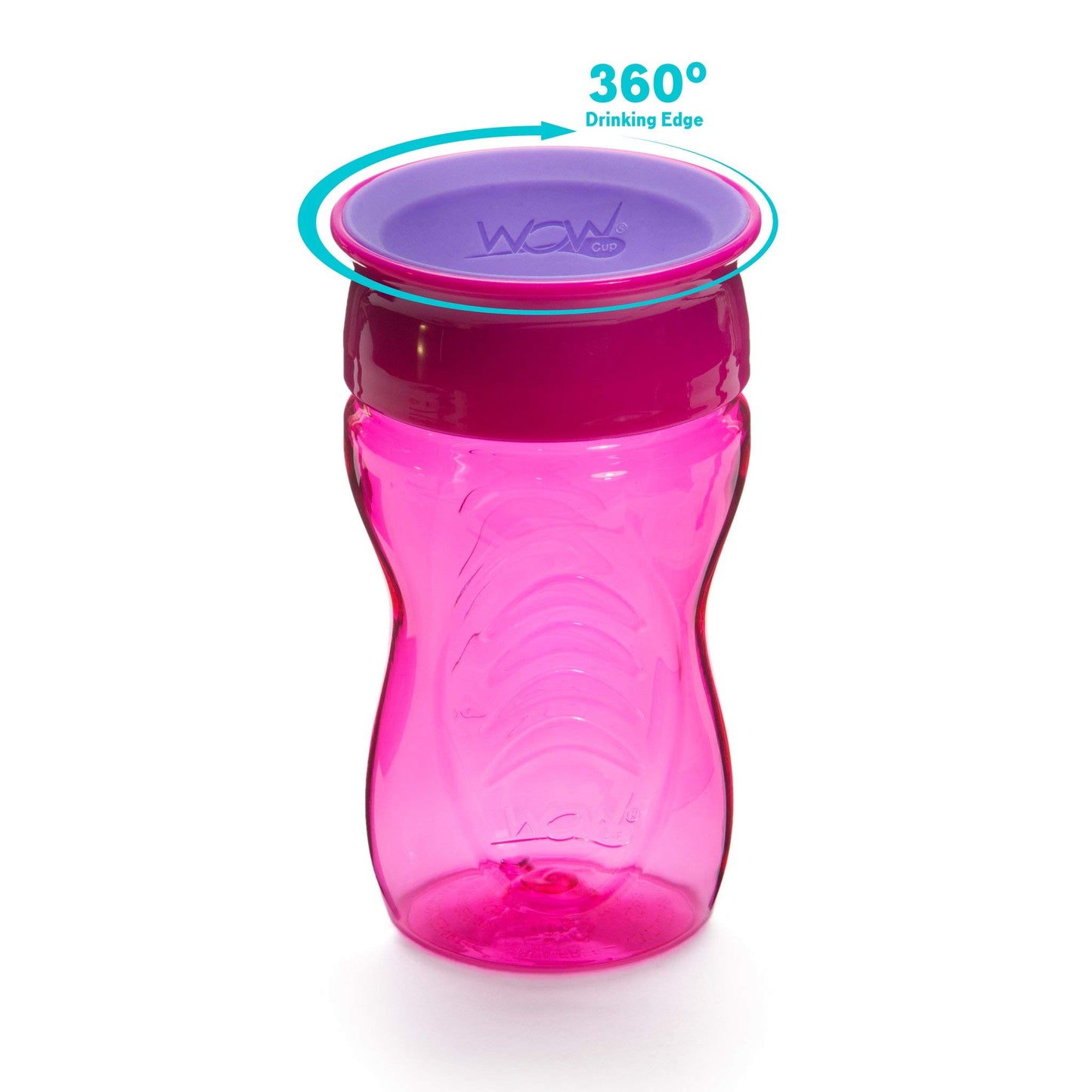(Pink) - Wow Cup for Kids - New TRITAN (Pink) 360 Spill Free Cup