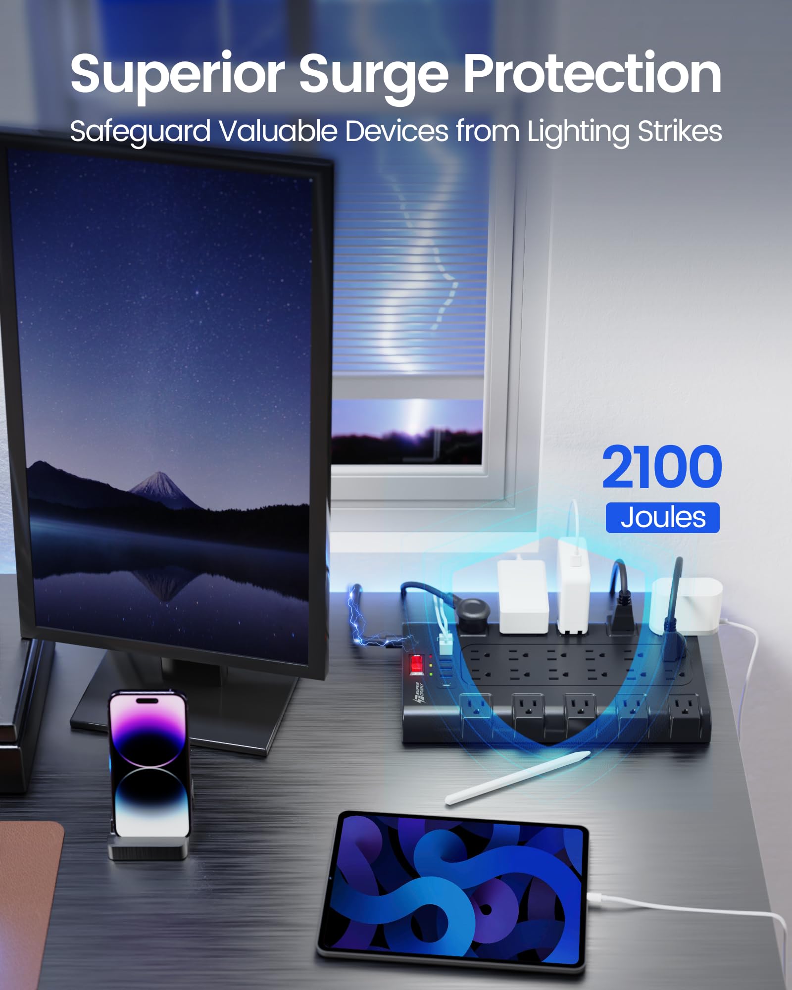SUPERDANNY SDBKps22AC6USB-us