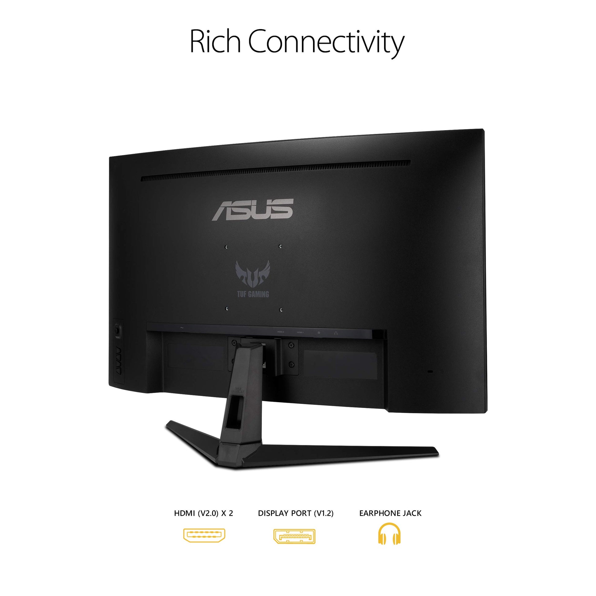 Asus Monitor gamer VG32VQ1B, 31.5" WQHD, 165 Hz, 1 ms, FreeSync Premium/ Adaptive-sync, Extreme Low Motion Blur, HDR10, HDMI, DisplayPort