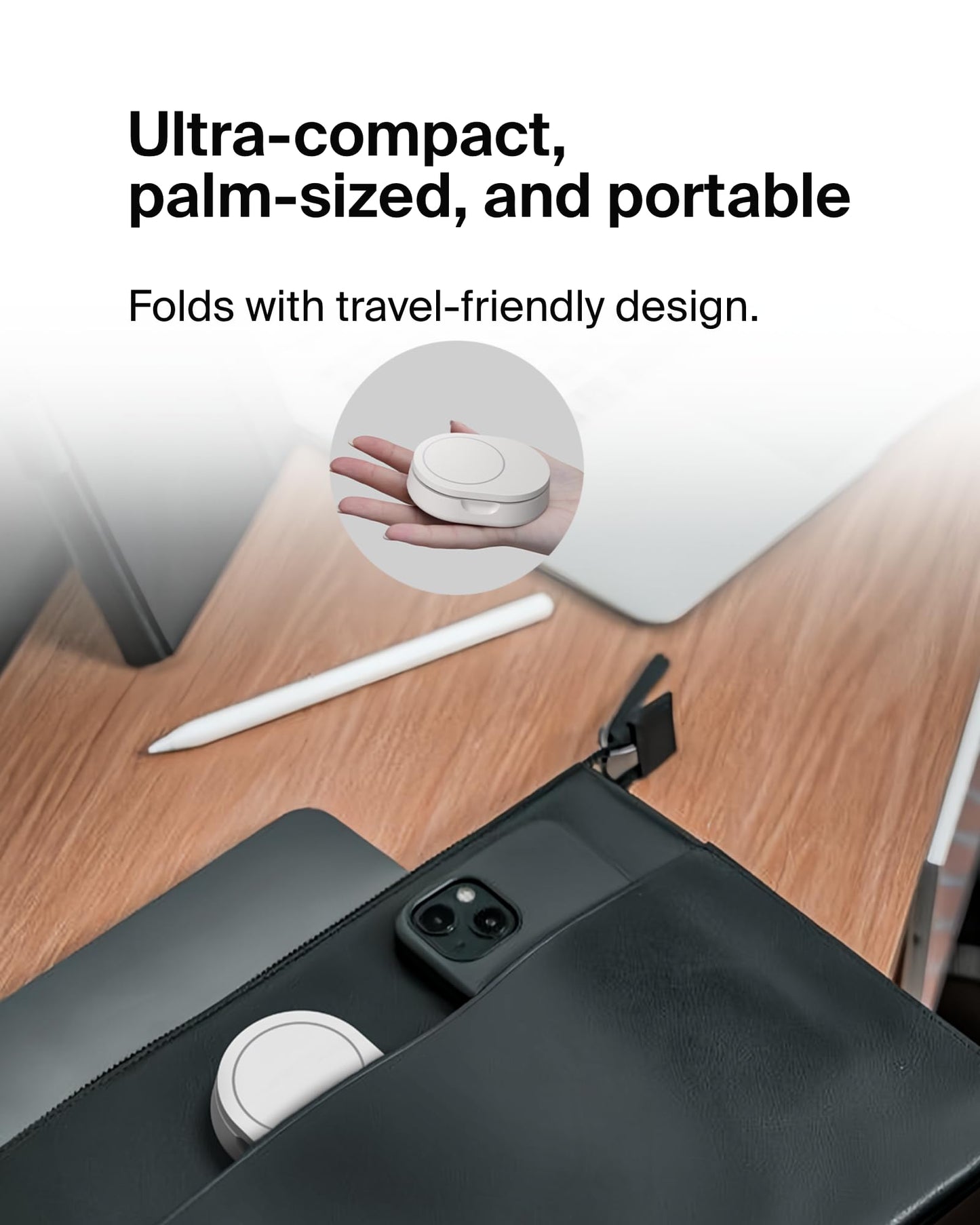 Belkin - Soporte de Carga magnético Convertible de 15 W, Cargador rápido Qi2 Compatible con MagSafe, Cargador de iPhone 12 en adelante