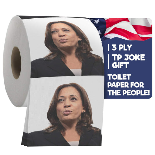 Rollo de Papel Higiénico Gagster Kamala Harris Blanca Decorativa