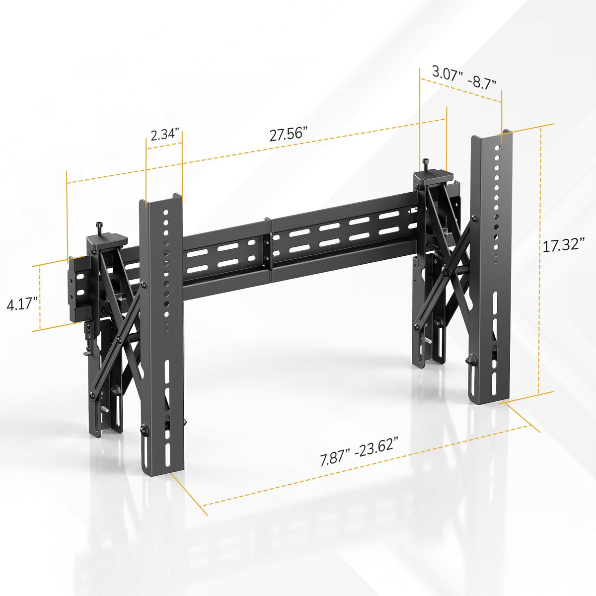Soporte de Pared Mount-It! Negro para Televisores 37 a 70 Pulgadas con Carga Probada y Orientación Paisaje y Retrato