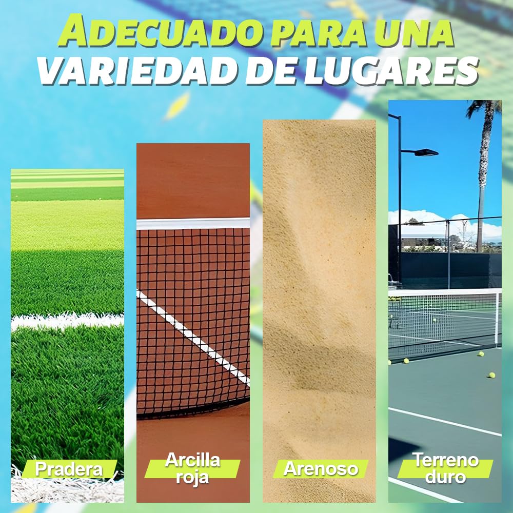 Pelotas de Tenis QMCZLA Fieltro Resistente Alta Elasticidad para Juego Interior y Exterior