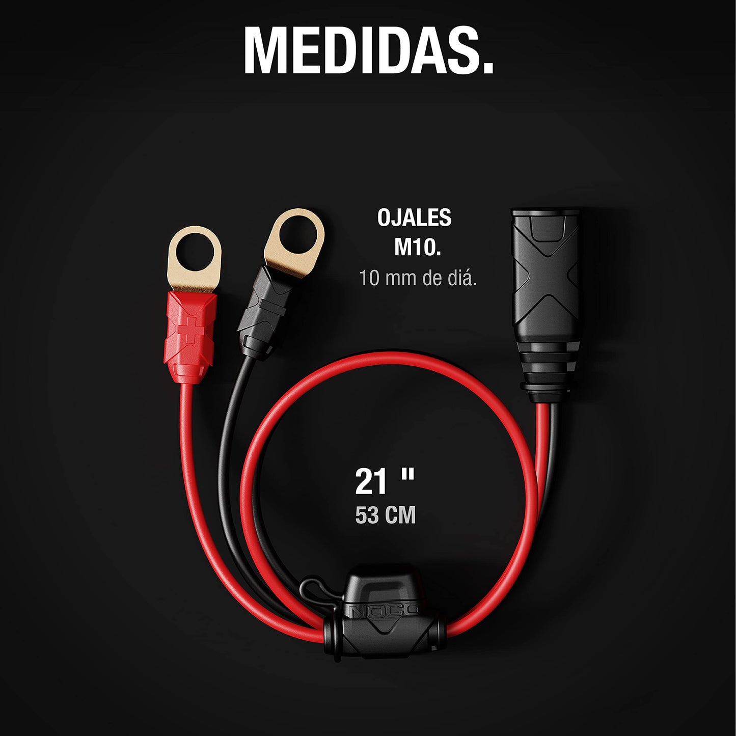 NOCO GC008 Accesorio de Terminales de Ojal M10 XL X-Connect para Cargadores de Baterías Inteligentes Genius