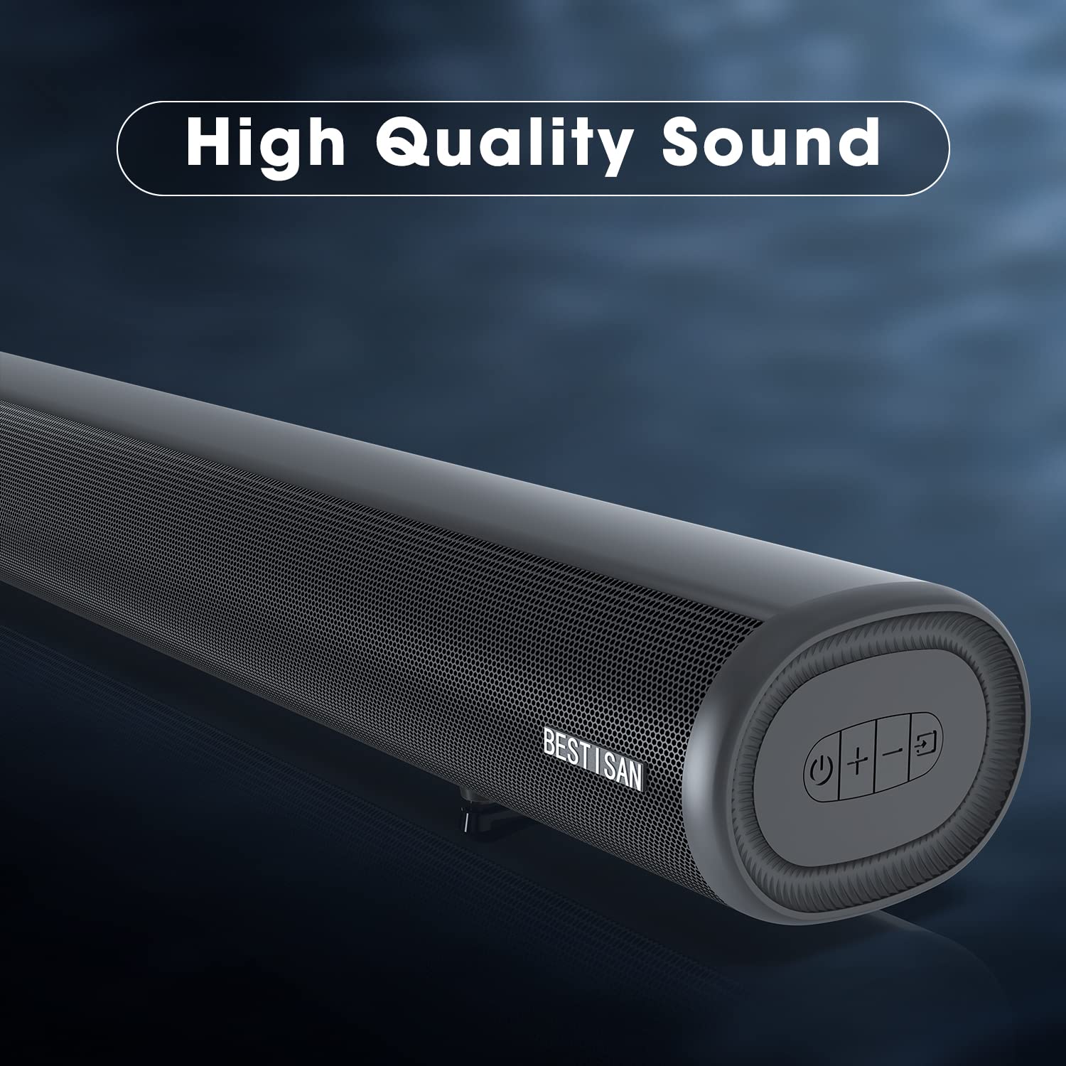 BESTISAN Barras de sonido para TV, con cable e inalámbrico, Bluetooth 5.0, barra de sonido de 34 pulgadas, barra de sonido para cine en casa, conexión HDMI-ARC/óptica/coaxial/AUX/USB/Bluetooth,