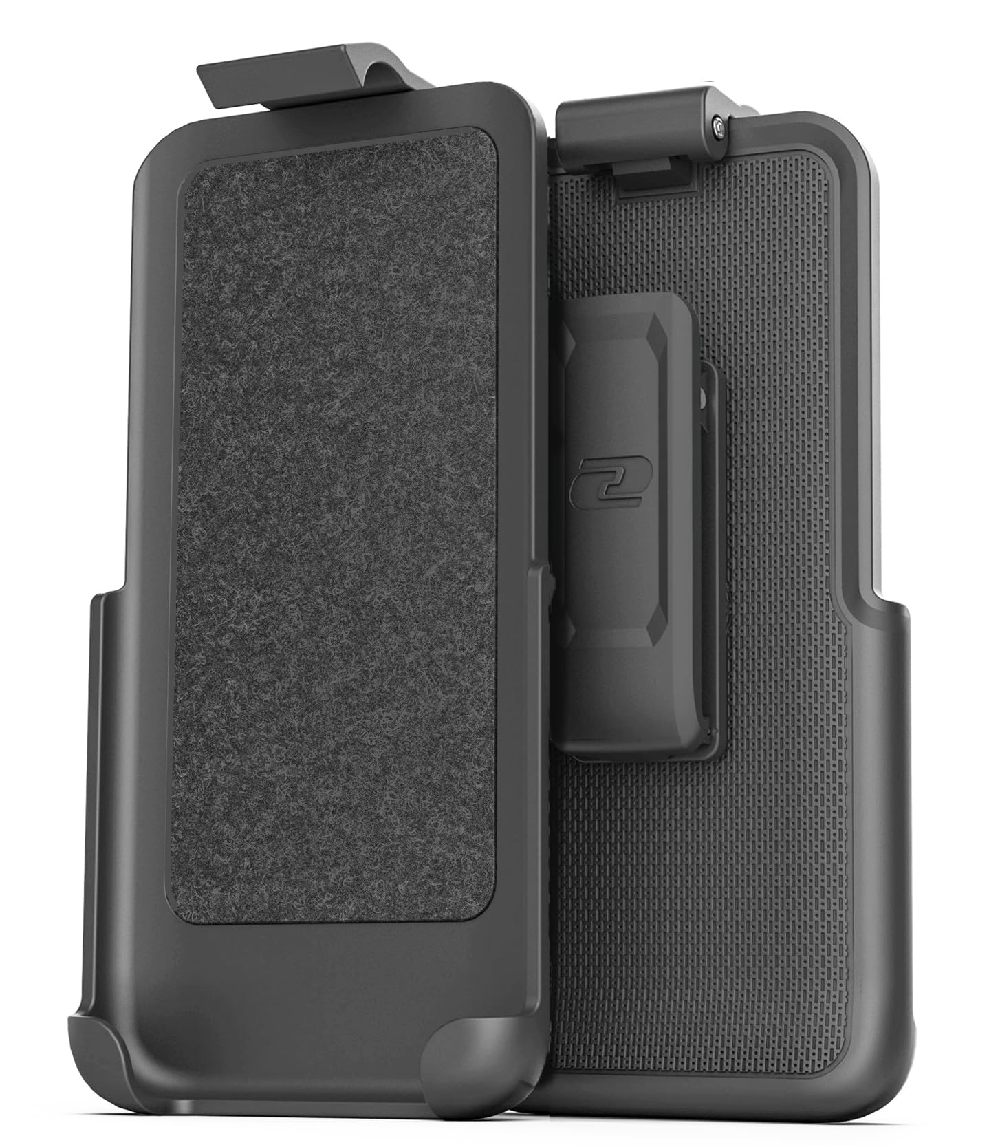 Funda magnética recubierta diseñada para iPhone 15 Pro con funda de clip para cinturón, compatible con MagSafe (transparente)