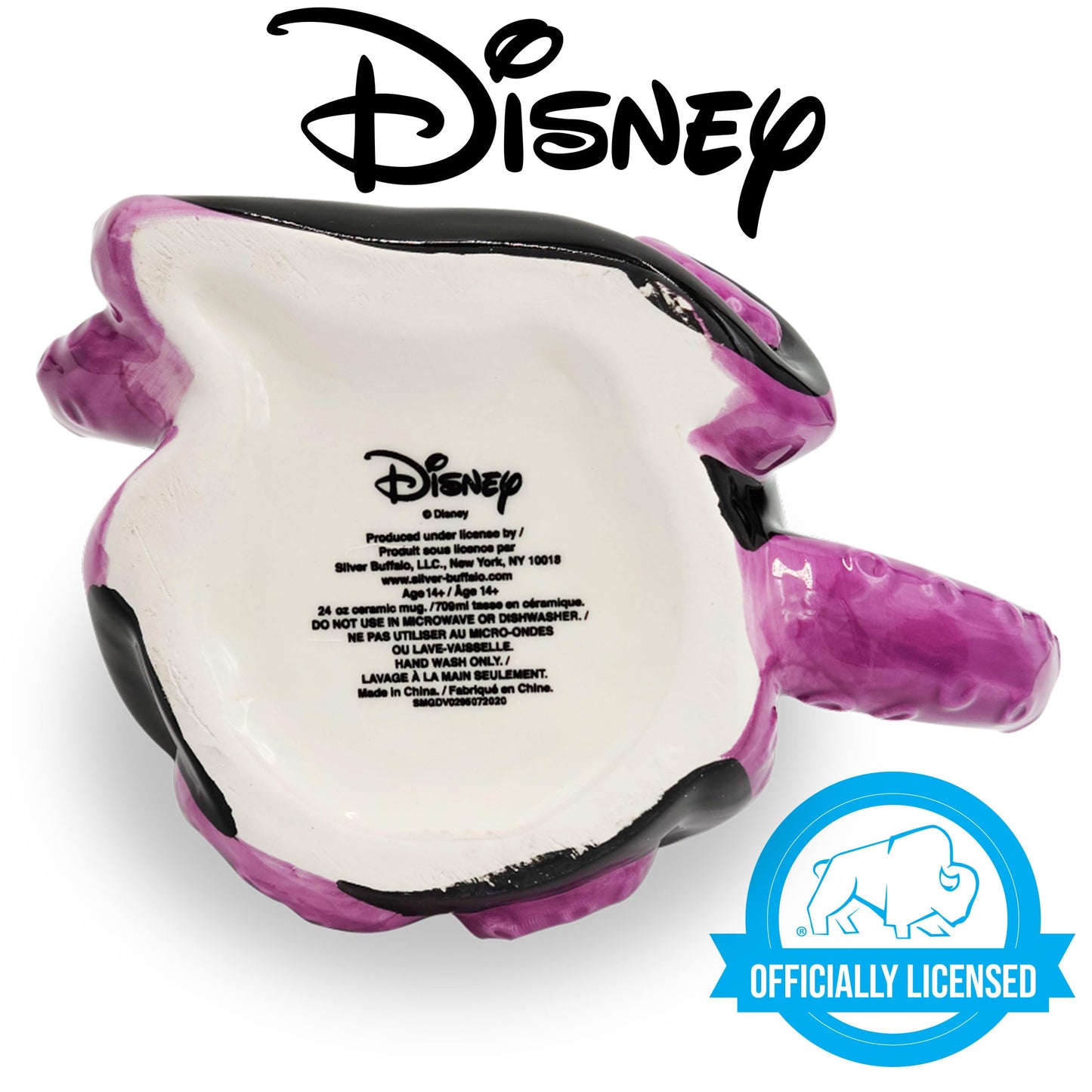 Botella de cerámica con diseño de Disney en 3D, Ursula jarra 3D , Multicolor, 591.47 mililitros, 1
