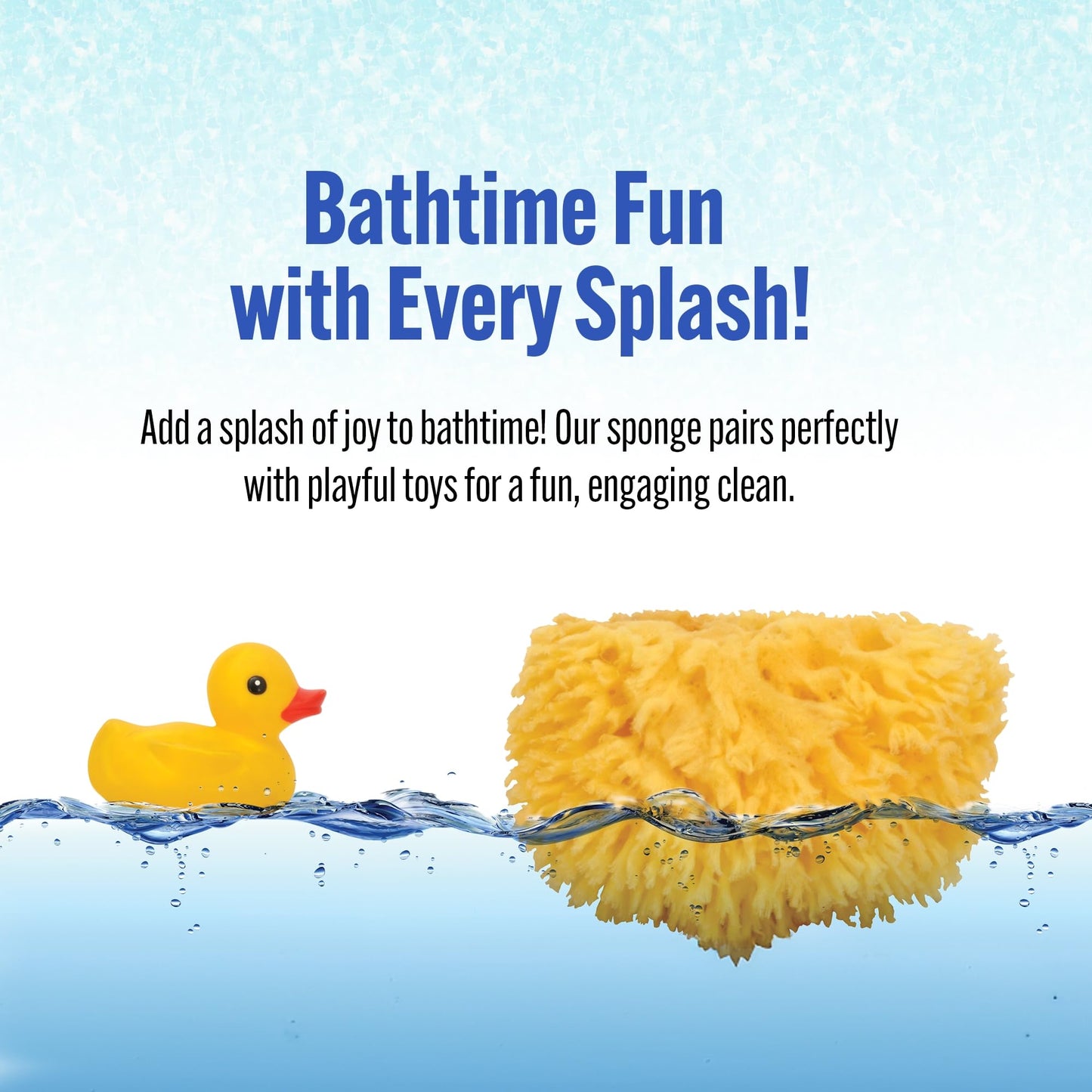 Baby Buddy Esponja de baño Natural para bebé de 4 Pulgadas, Suave para la Piel tierna del bebé, Biodegradable, hipoalergénica, Absorbente y Natural, Paquete de 2, Amarillo