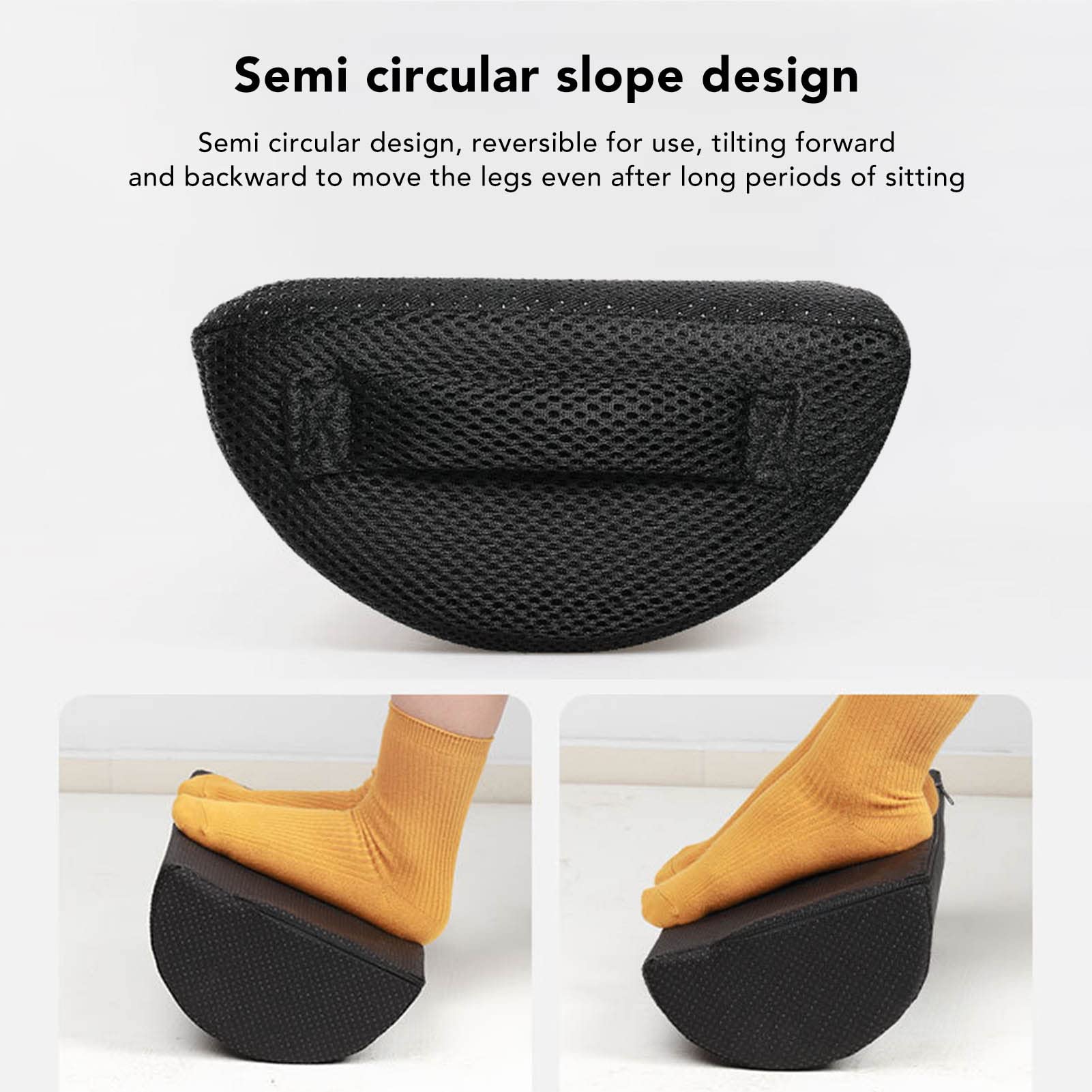 Almohada de Apoyo Semicircular para Piernas y Espalda para Dormir