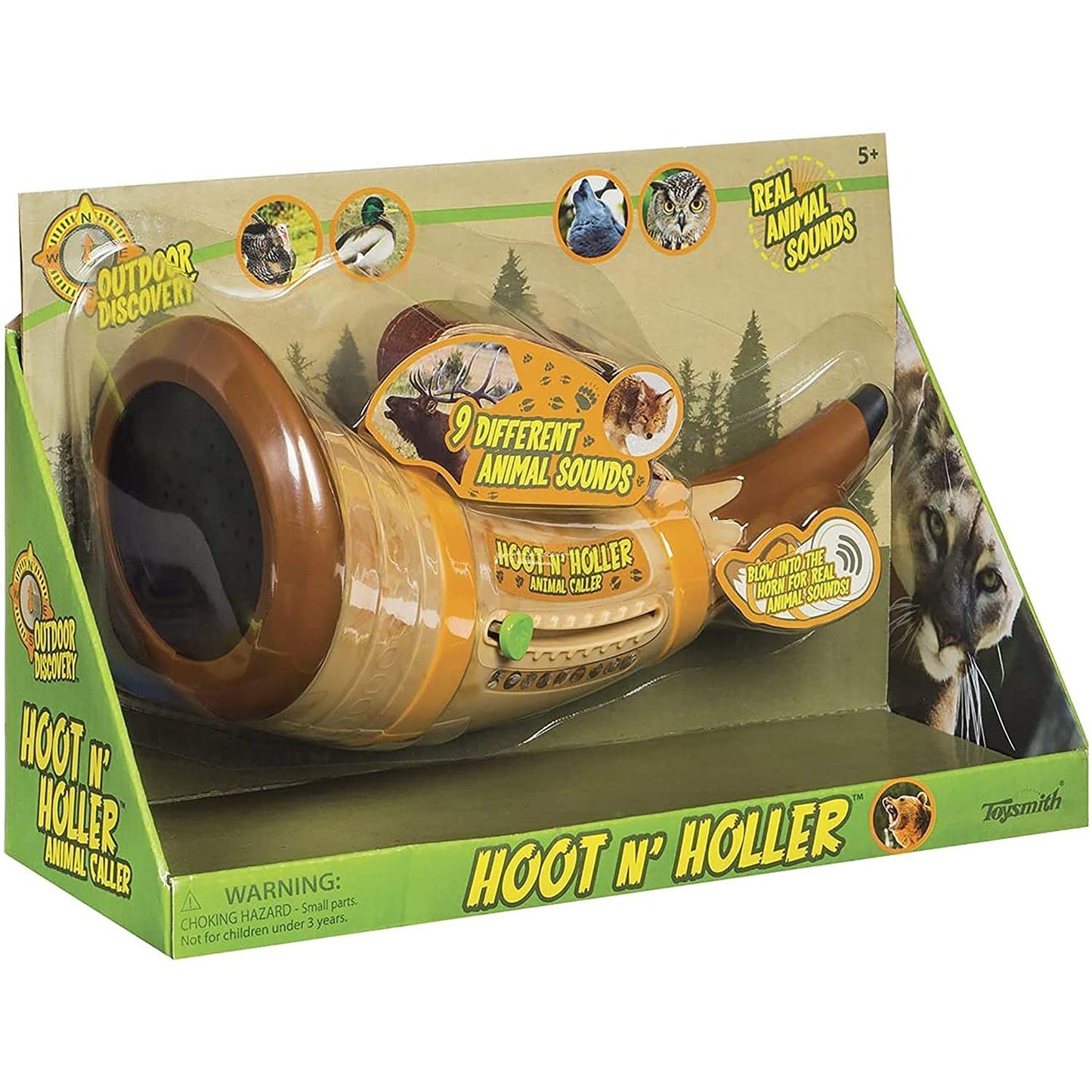 Cuerno de Juguete Toysmith Outdoor Discovery Llamada de Animales Hoot-N-Hollar para Niños y Niñas