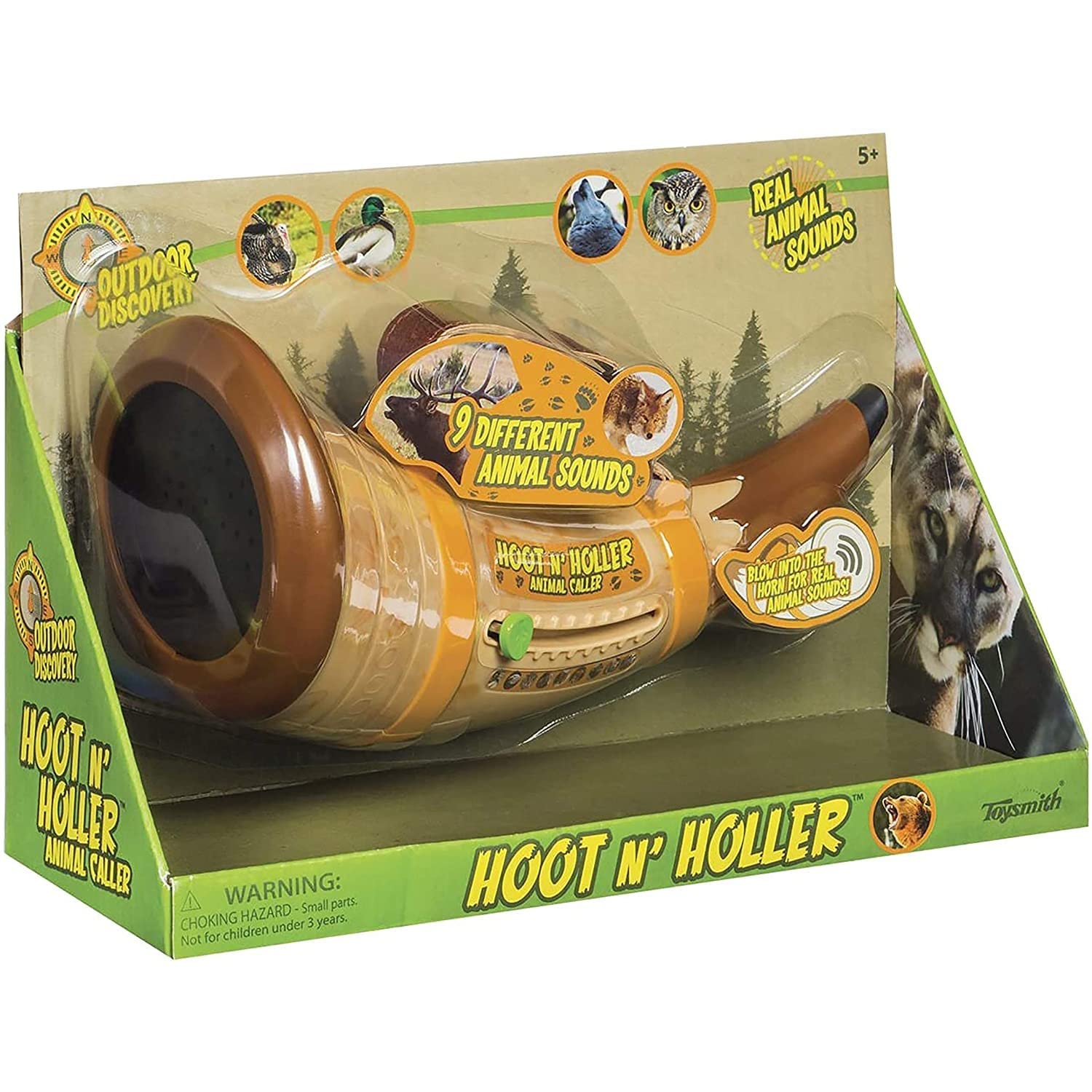 Cuerno de Juguete Toysmith Outdoor Discovery Llamada de Animales Hoot-N-Hollar para Niños y Niñas