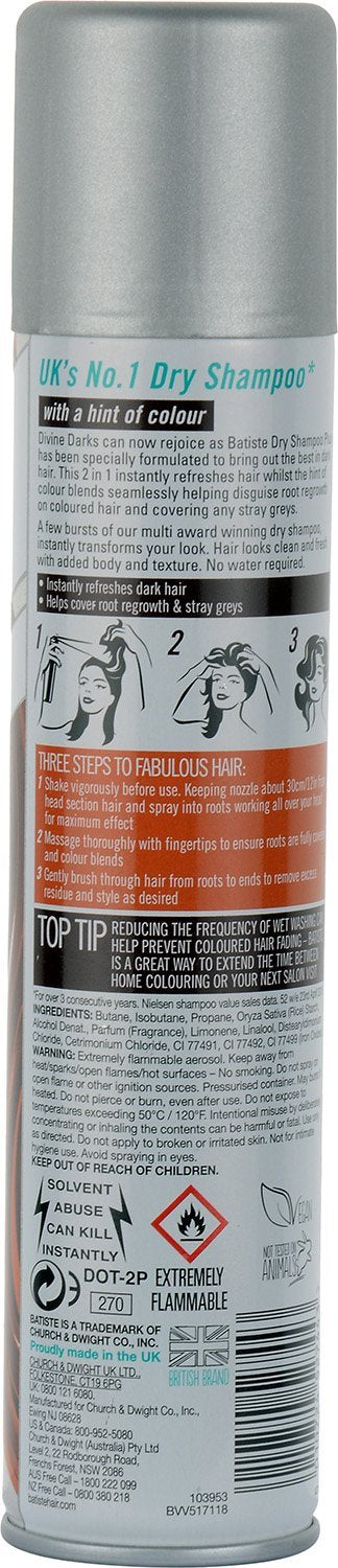 Batiste Dry Shampoo, Beautiful Brunette, 6.73 Ounce