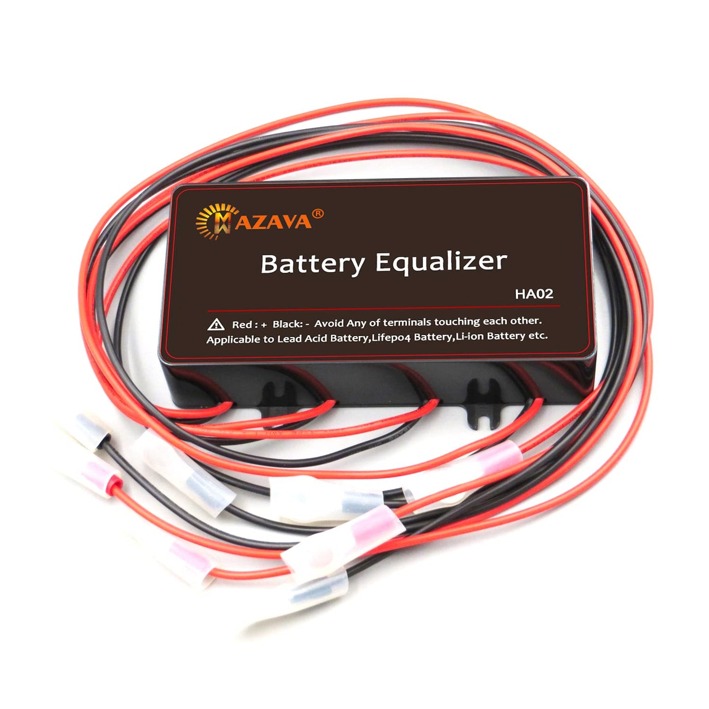 Mazava Equalizador de Batería HA02 para 48 V, 4 Baterías Paralelas en Serie, Protección de Polaridad Inversa, Recomendado para Automóviles, Barcos, Solares y más