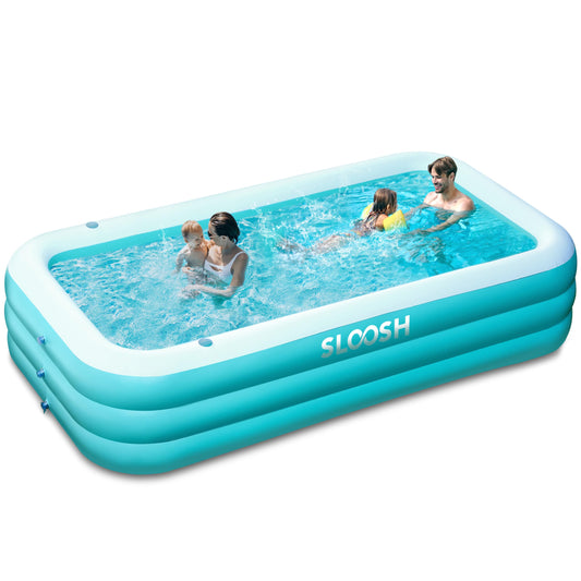 Piscina Inflable Sloosh Azul con Asientos para Verano Familiar