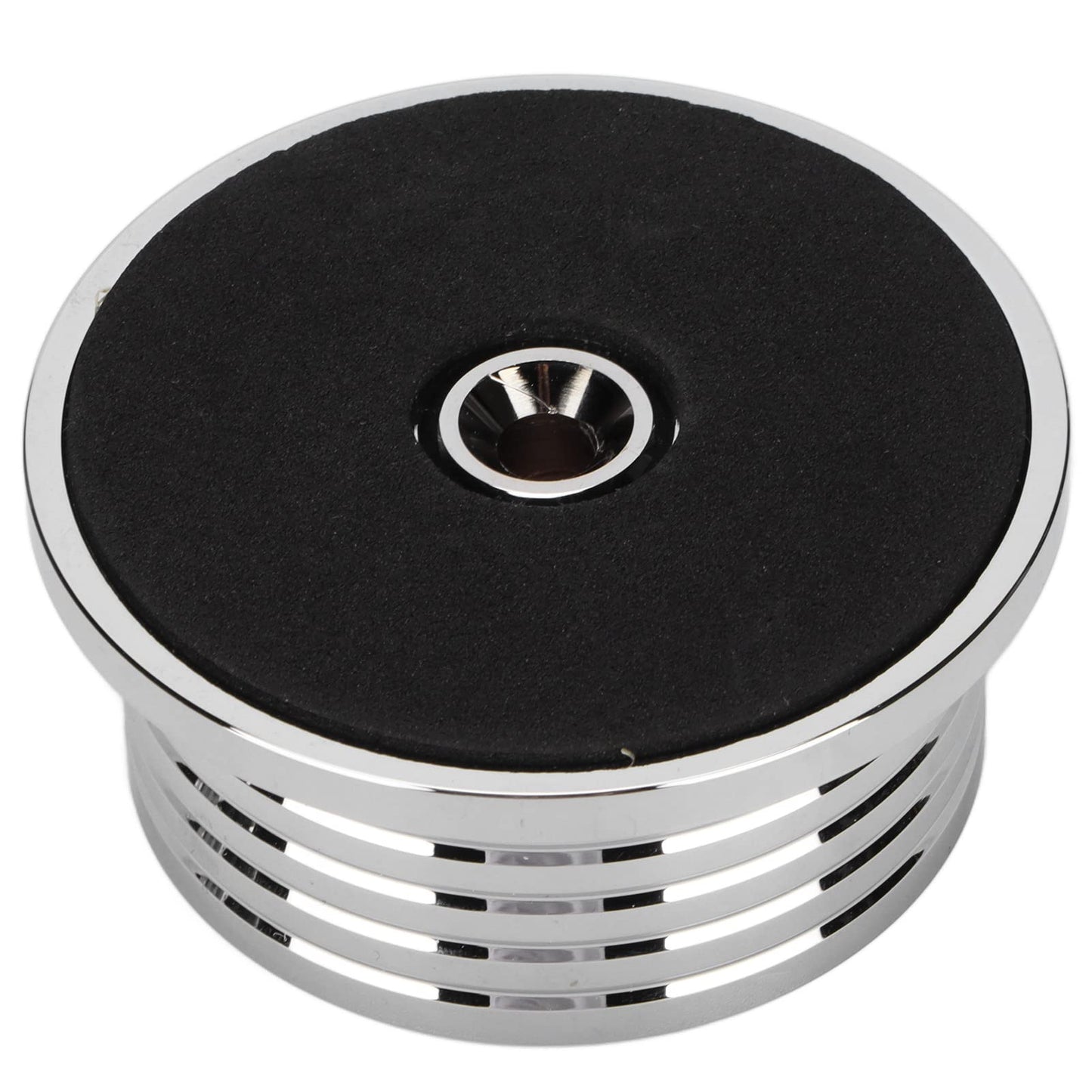 Estabilizador de Discos de Vinilo, Estabilizador de Peso de Discos, Abrazadera de Disco Giratoria de Aluminio con Nivelación de Burbujas para Tocadiscos LP de 50 Hz, Estabilizador de Discos de(Plata)