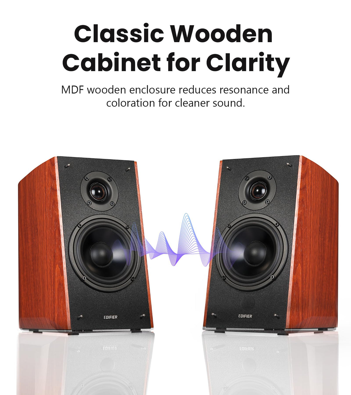 Altavoces Activos Edifier Madera Bluetooth 120 Vatios Entrada Óptica