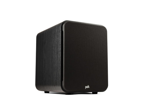 Polk Audio Signature Elite ES10 Subwoofer (Negro), woofer de 10 Pulgadas de Largo Alcance con Cono de polímero Relleno Mineral, Amplificador de Clase D de 200 W, subwoofer de Encendido Frontal,