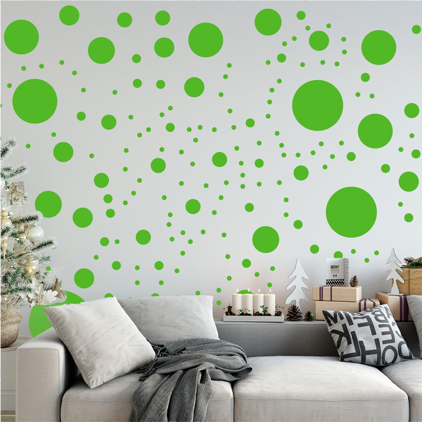 StickerDeen 500+ Calcomanías surtidas de lunares circulares para la habitación de los niños, sala de estar, aula, cuarto de juegos, decoración. Adhesivos de pared extraíbles de vinilo. Adhesivos de