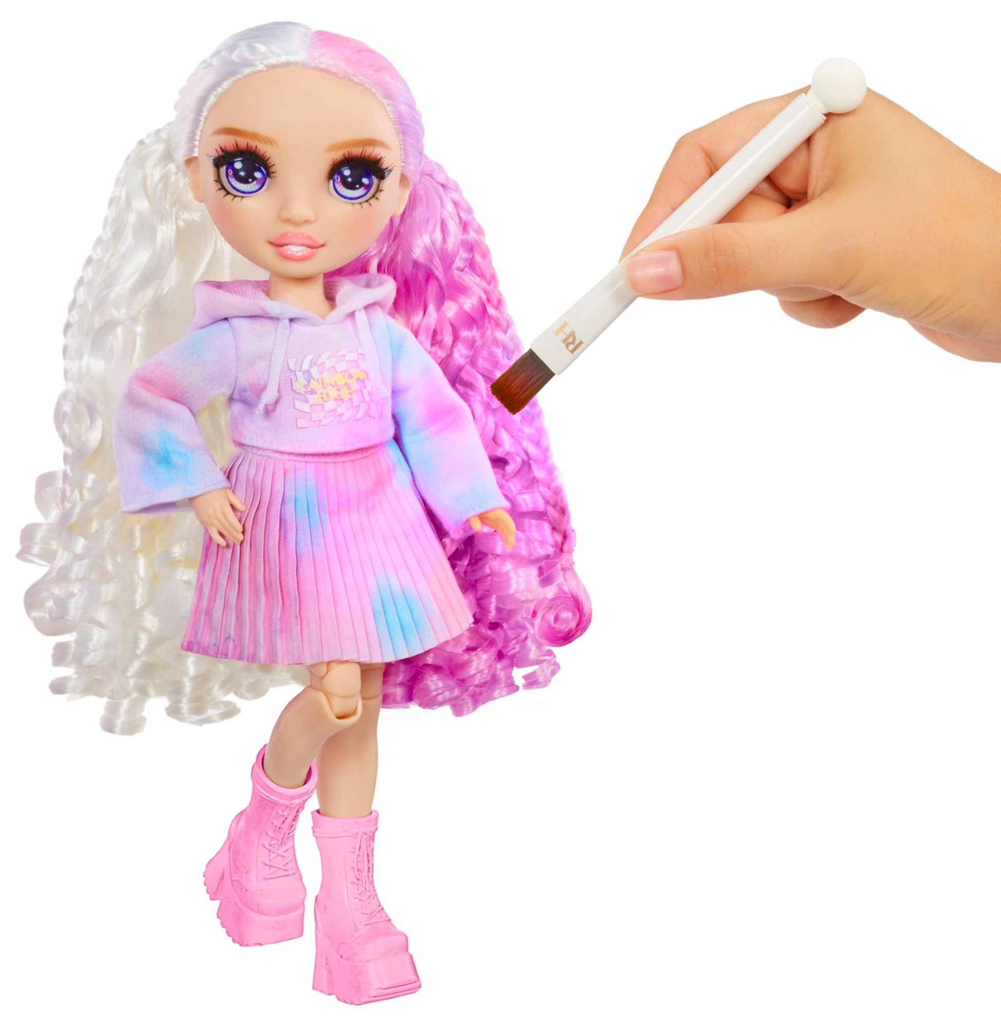 Muñeca Rainbow High Ojos Morados para Personalizar y Diseñar Ropa y Cabello para Mujer