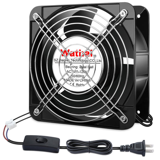 Ventilador AC Wathai Alto Flujo de Aire 15050 mm x 50 mm Ventilación de Escape