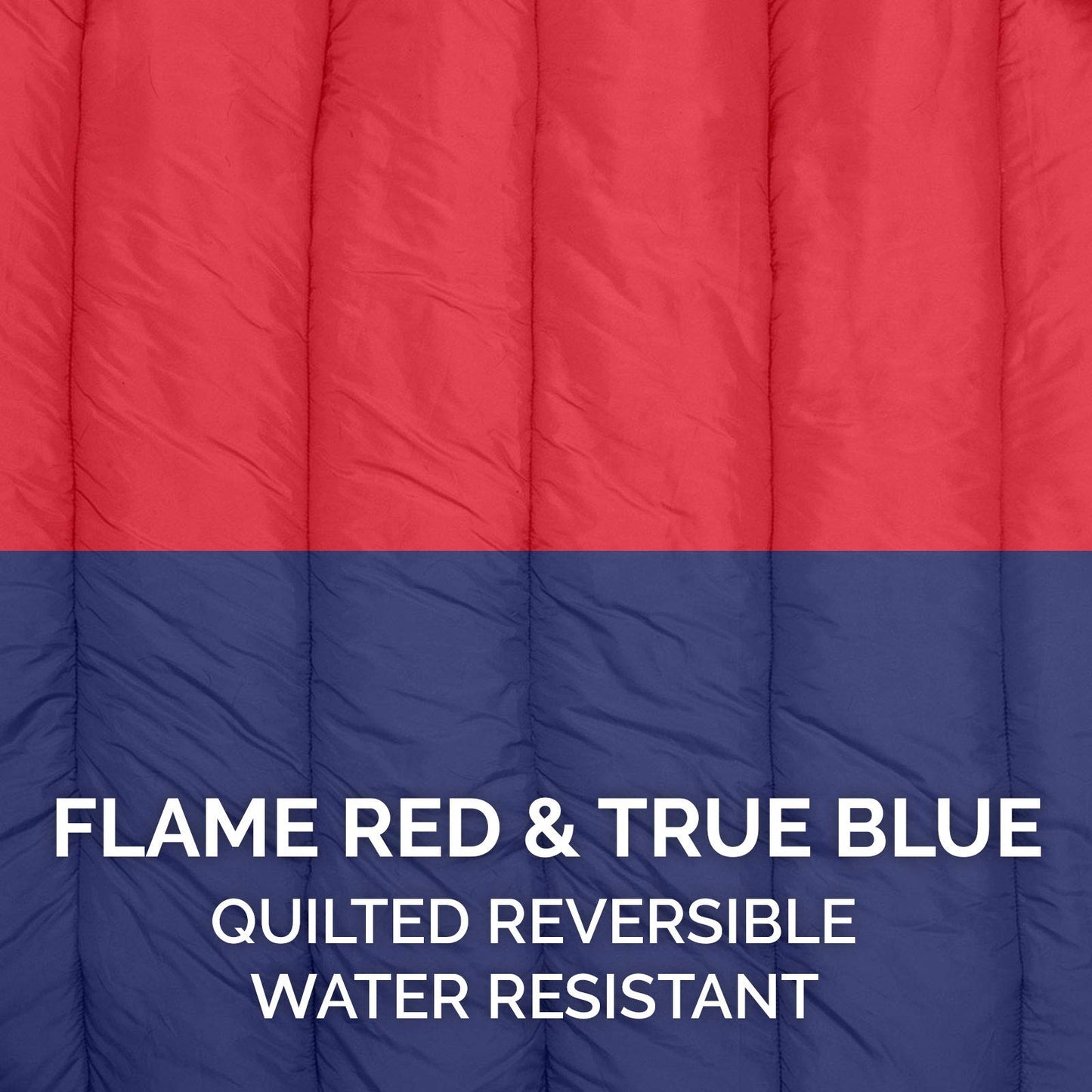 Cama para Perro Furhaven Flame Red True Blue con Almohada de Viaje