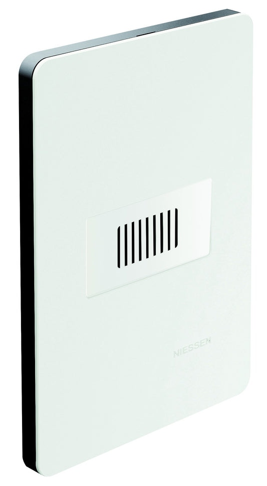 Zumbador Niessen Blanco Bicolor con Placa Incluida