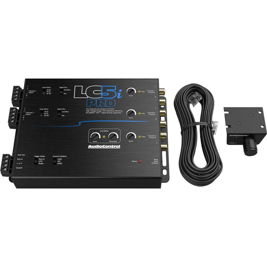 Convertidor de Salida de Línea AudioControl LC5iPRO 5 Canales con AccuBASS y Control Remoto ACR-1 Incluido