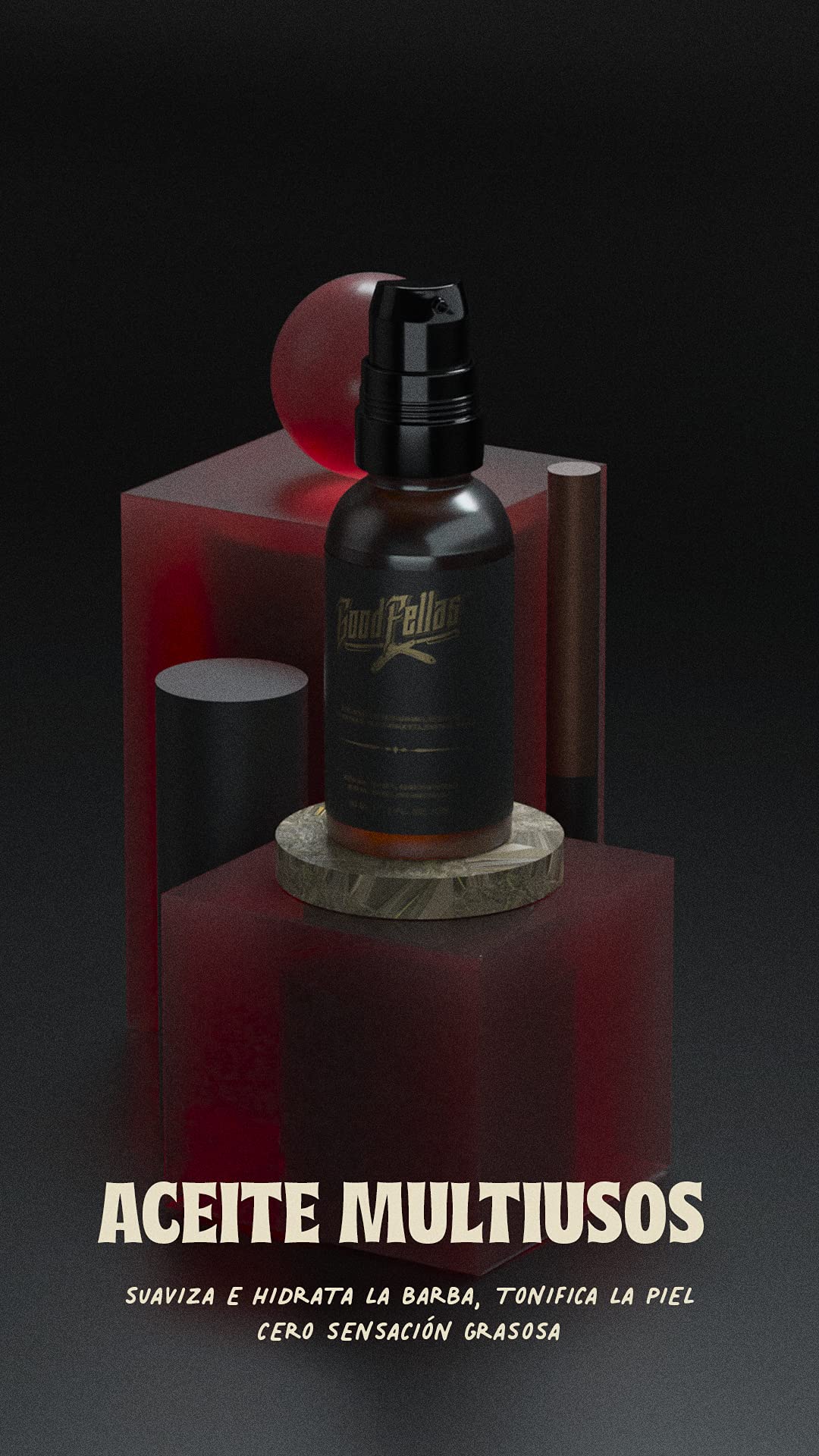GoodFellas Aceite Premium para Barba 30 ml con Aceites Esenciales