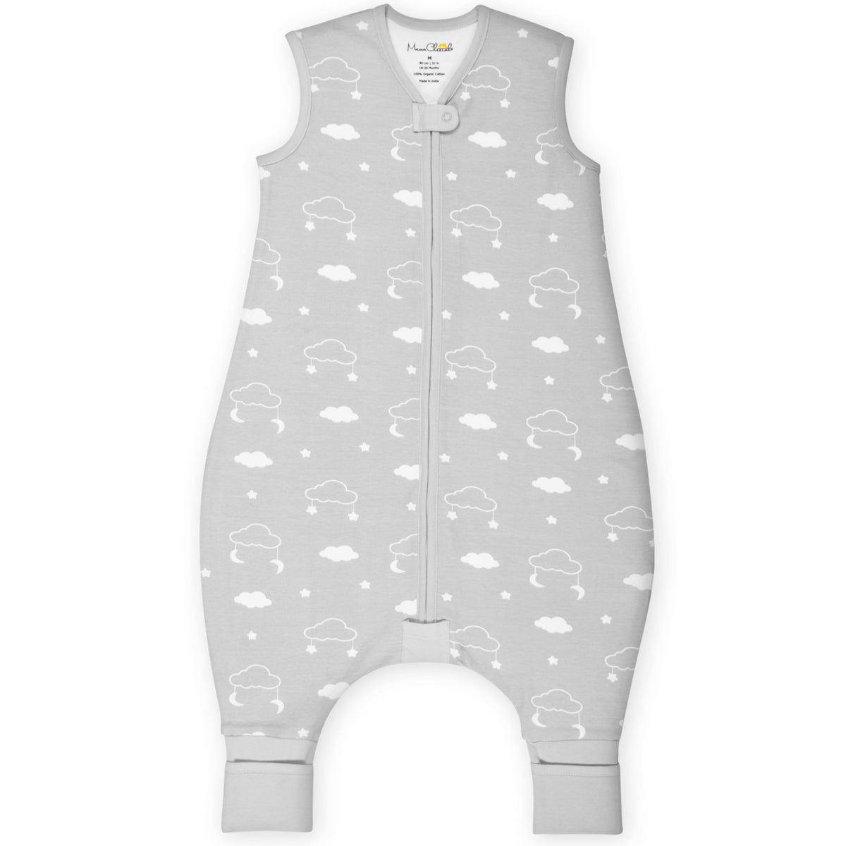 Mama Cheetah Saco de Dormir para Niños Pequeños con Pies 2T, 1.0 TOG Mantas Portátiles de Algodón Orgánico para Bebé con Piernas, Saco de Dormir para Bebé para Caminantes, Caminante Temprano Mediano