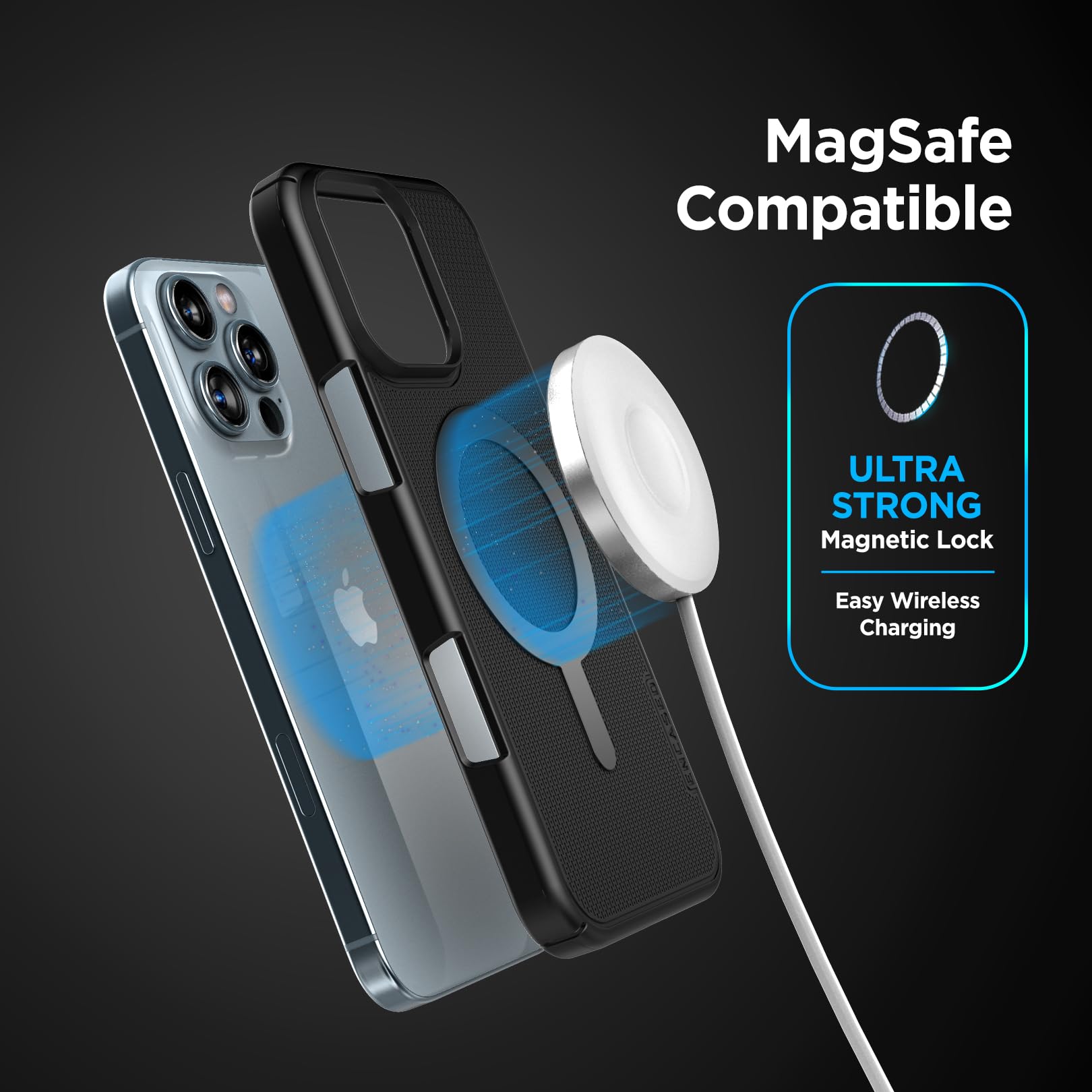 Funda con Clip para Cinturón Encased iPhone 16 Pro MAX Ultra delgada Compatible con MagSafe Serie Slimline