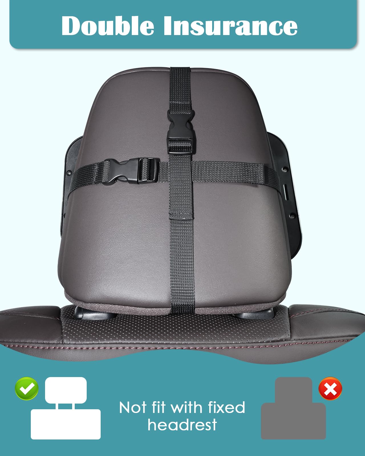 Zacro Espejo Retrovisor de Bebé Auto - Espejo Asiento Coche Bebe 360° Giratorio, 100% Inastillable, Correas Elásticas Ajustables para Silla Trasera de Bebé/Asientos de Niños