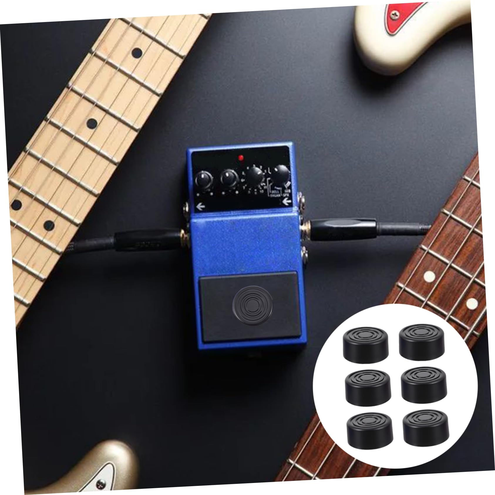 HEMOTON 6 Uds De Guitarra Adornos De Pedal De Efecto De Guitarra Tapas De Efectos De Guitarra Efecto De Guitarra Tapas De De Pie Tapas De Pedal De Plástico Tapas De Plástico