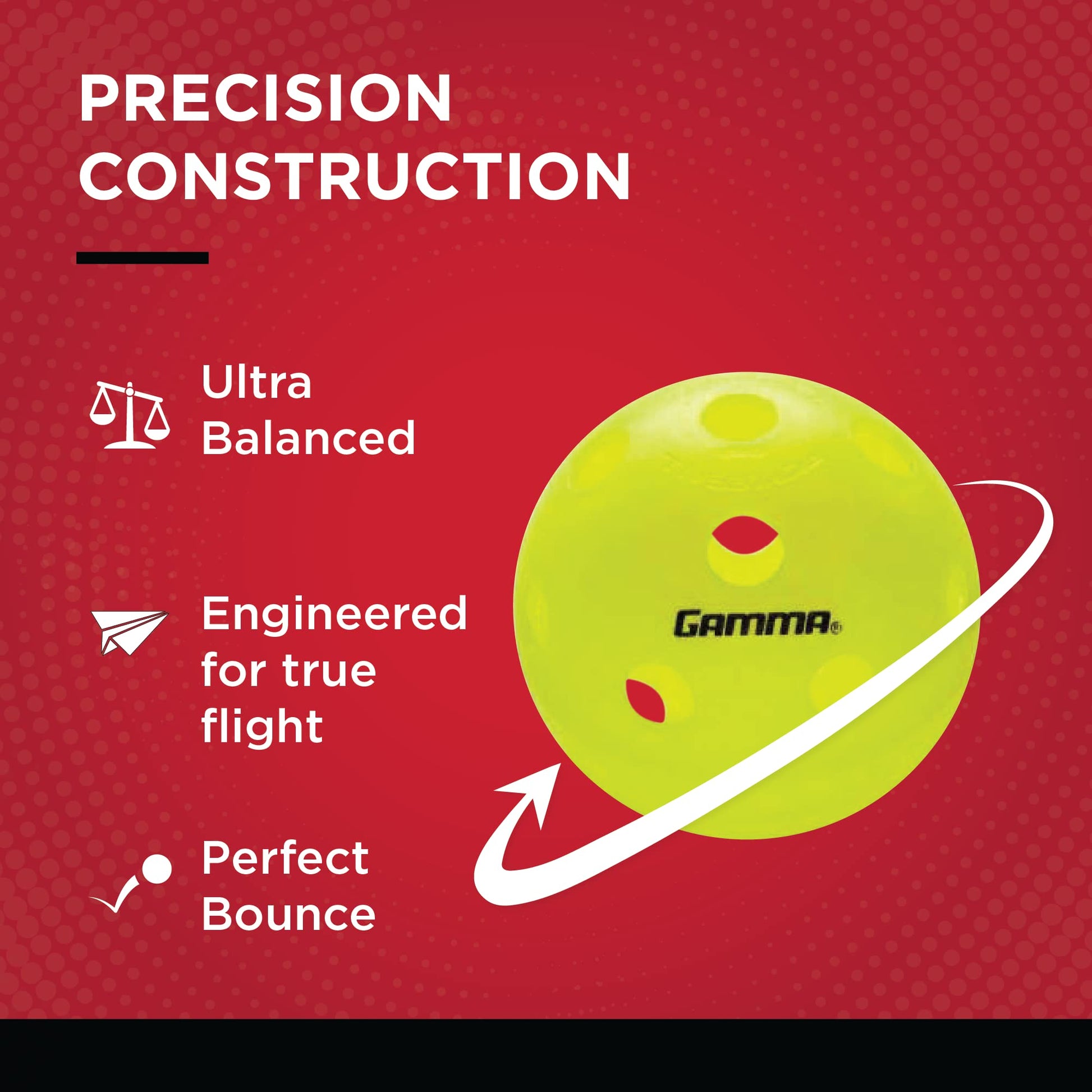 Gamma Sports Photon Indoor Pickleballs, High-Vis Optic Green USAPA Approved Pickleball Balls (60 Pack)