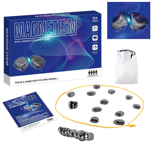 KCHOOH Juego de Ajedrez Magnético,Juegos de Mesa,Juego de Ajedrez Magnético Portátil, Magnetic Chess GameJuego de Mesa para Fiesta Familiar, Juego Cuerda (B)