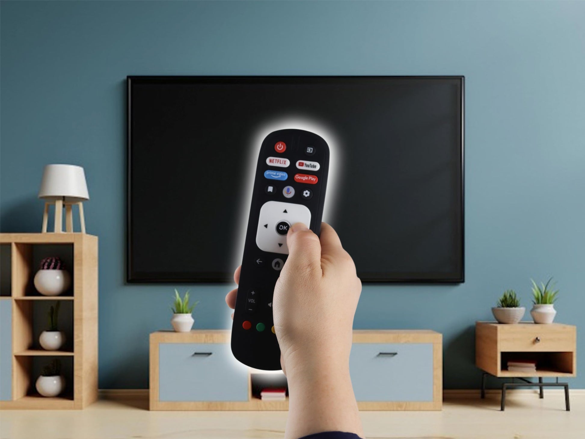 Control Remoto Compatible con GHIA G32atv22 Smart TV 4k HD Directo