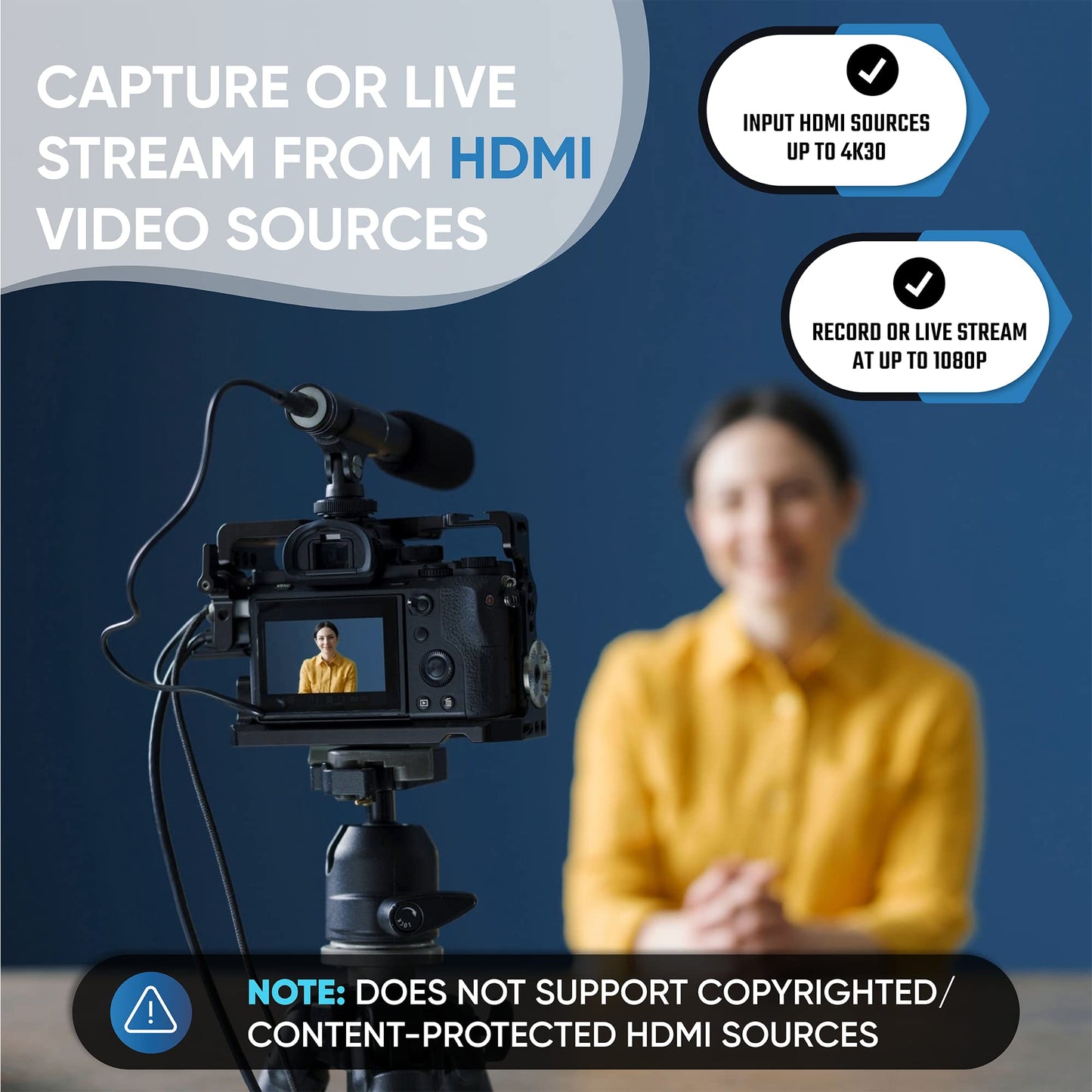 ClearClick Video to USB 1080P Audio Video Capture & Live Streaming Device - Entrada HDMI, AV, RCA, S-Video, VCR, VHS, videocámara, Video8, Hi8, DVD, sistemas de juegos - USB-C Plug & Play