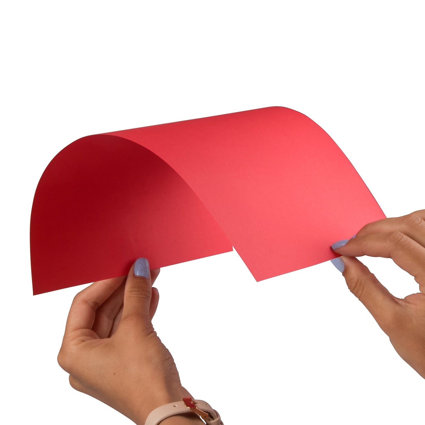 JAM PAPER Papel de color de 25 libras, 90 g/m² (60 lb). Texto) - 8,5 x 11 - Rojo reciclado - 100 hojas por paquete