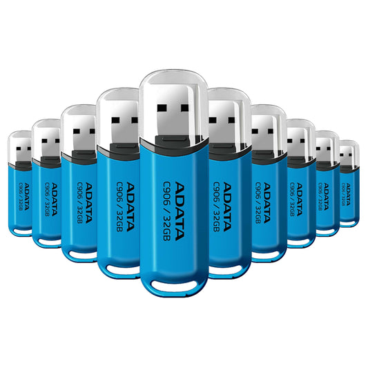 Kit de Memorias USB Adata Roja con Bordes Redondeados de la Serie Clásica