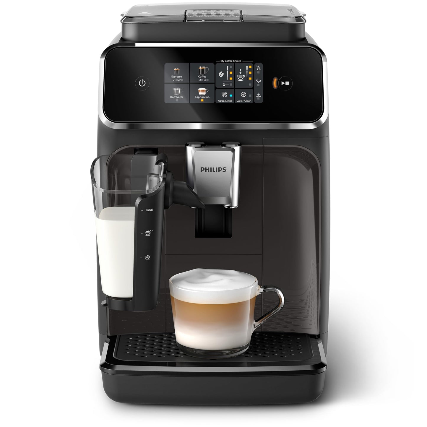 Máquina Espresso Philips 2300 Negro Mate con LatteGo y SilentBrew